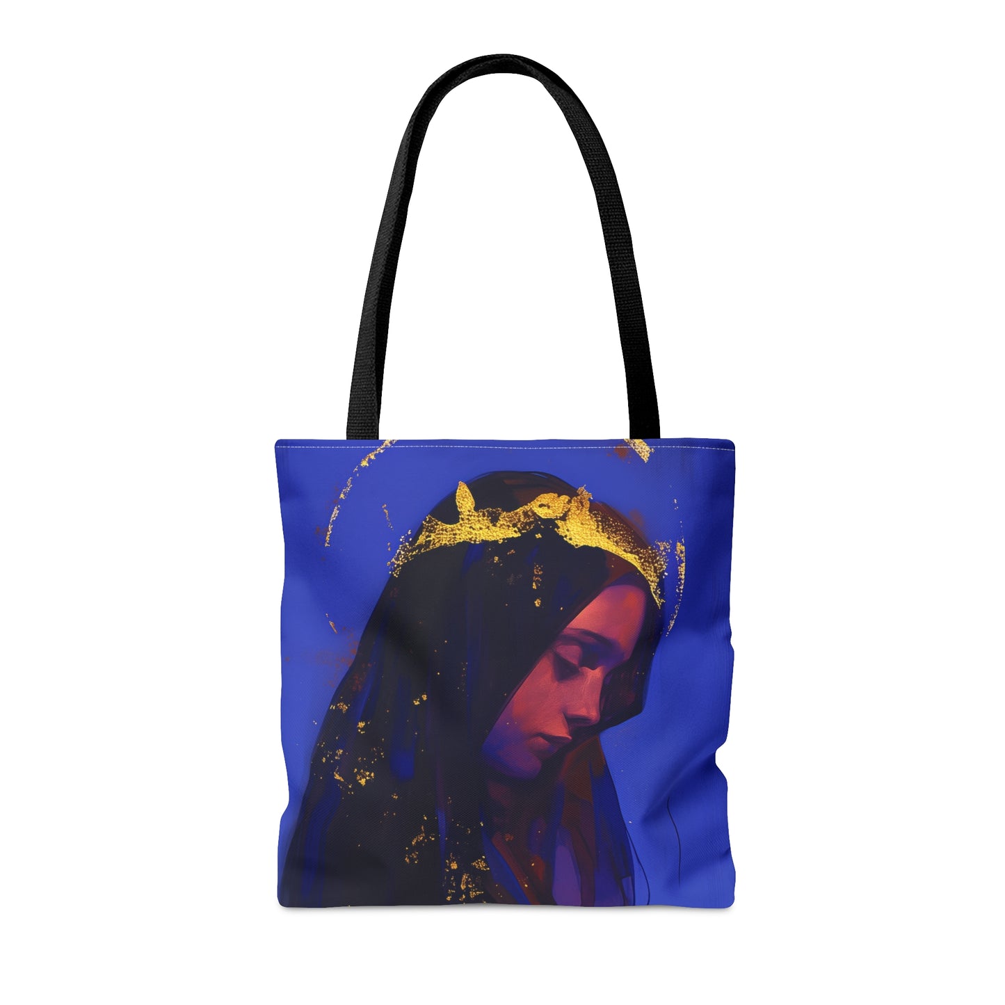 Mary, Mother of God - Queen of Heaven and Earth Tote Bag - Large Medium Small Faith Art Bag - Catholic Faith Purse - Religious Carry All