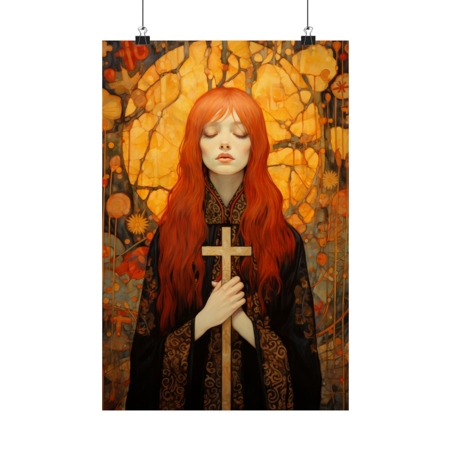 Saint Mary Magdalene - Inner Light and Peace Print - Sanctified Souls Print - Multiple Sizes - Premium Matte Vertical Posters