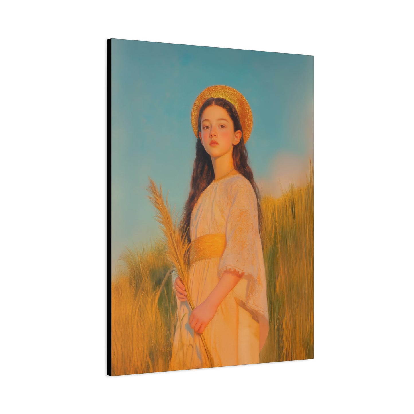 Saint Faith - Multiple Sizes - Catholic Home art - Museum Wrapped Canvas - Sanctified Souls Print - Martyr Saint