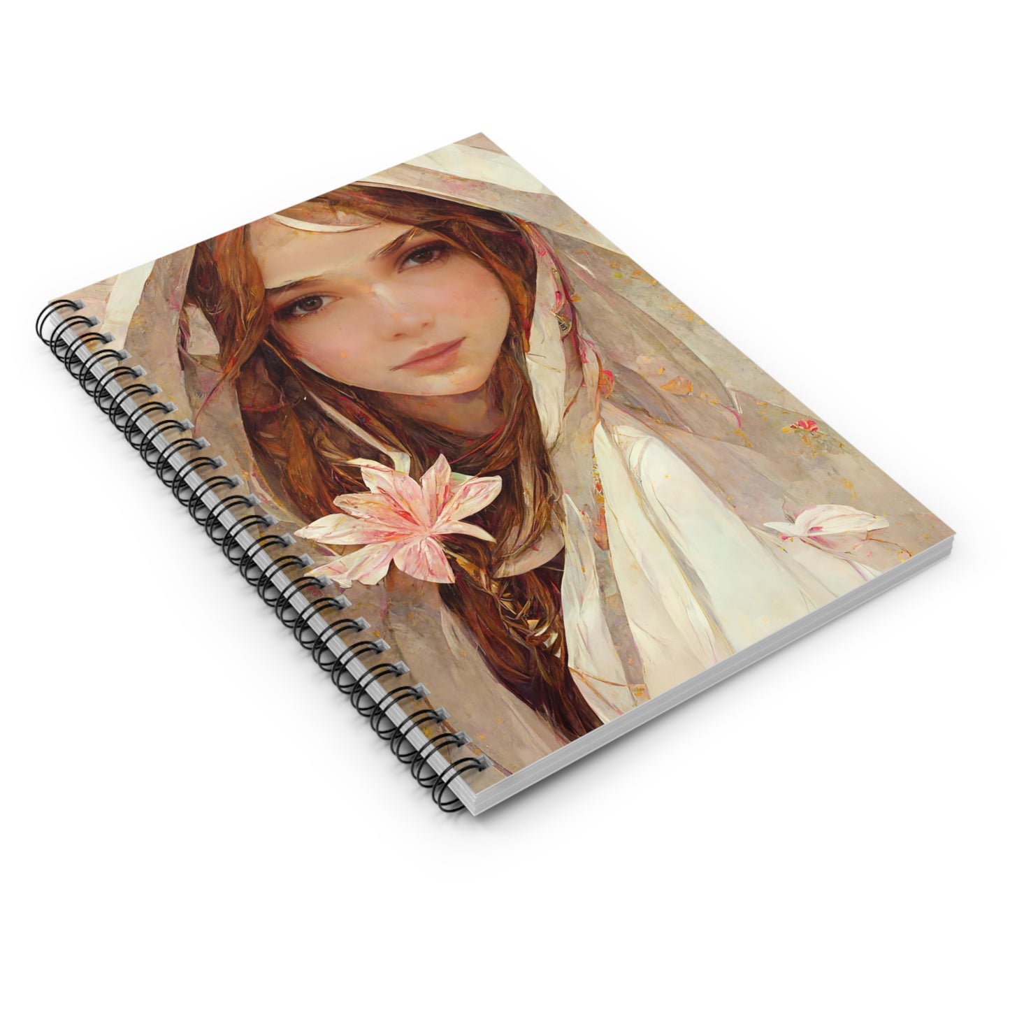 Saint Maria Goretti Journal - Sanctified Souls Art - Religious Based Notebook - Spiral Notebook - Ruled Line