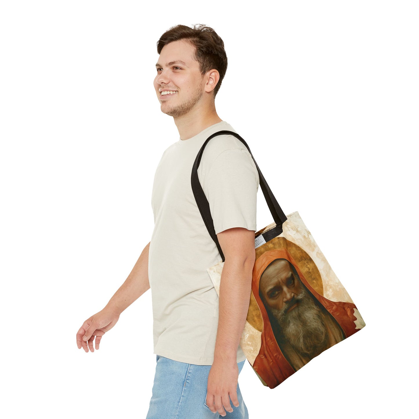 Saint Augustine of Hippo Tote Bag - Large Medium Small Faith Art Bag - Catholic Faith Purse - Religious