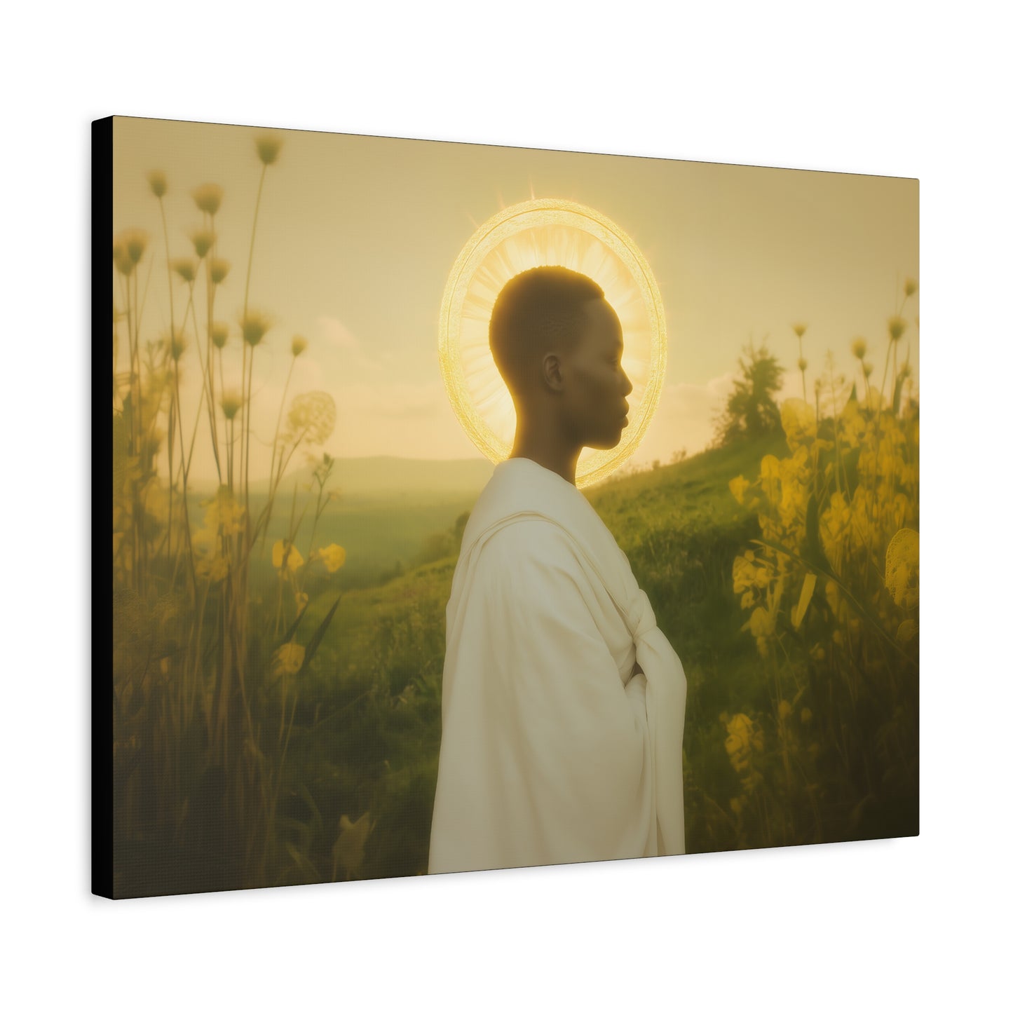 Saint Charles Lwanga -  Museum Wrapped Canvas - Sanctified Souls Print - Religious Art for your Home - Catholic Patron Saint Art