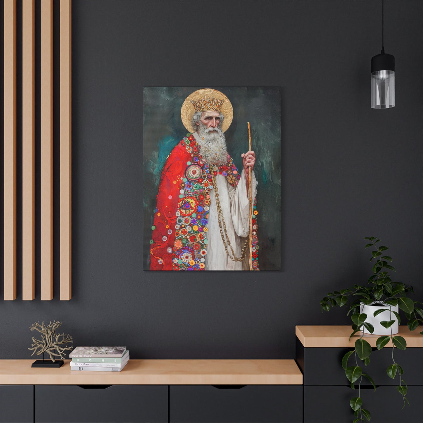Saint Richard the Pilgrim / Richard of Wessex - Museum Wrapped Canvas - Sanctified Souls Print - Religious Art for your Home