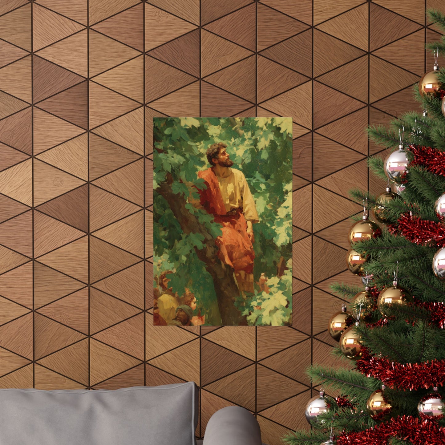 Zacchaeus - Sanctified Souls Print - Multiple Sizes - Premium Matte Vertical Posters