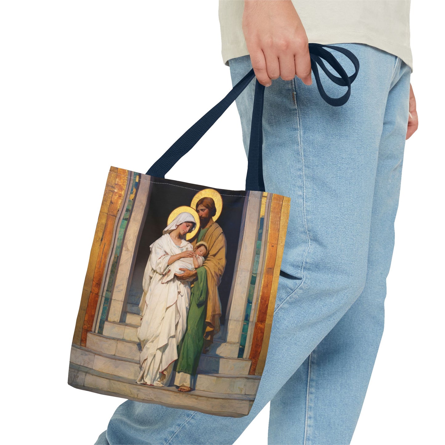 The Feast of the Presentation of the Lord - Holy Family - Tote Bag - Large Medium Small Faith Art Bag - Re-usable Tote Purse - Double Sided