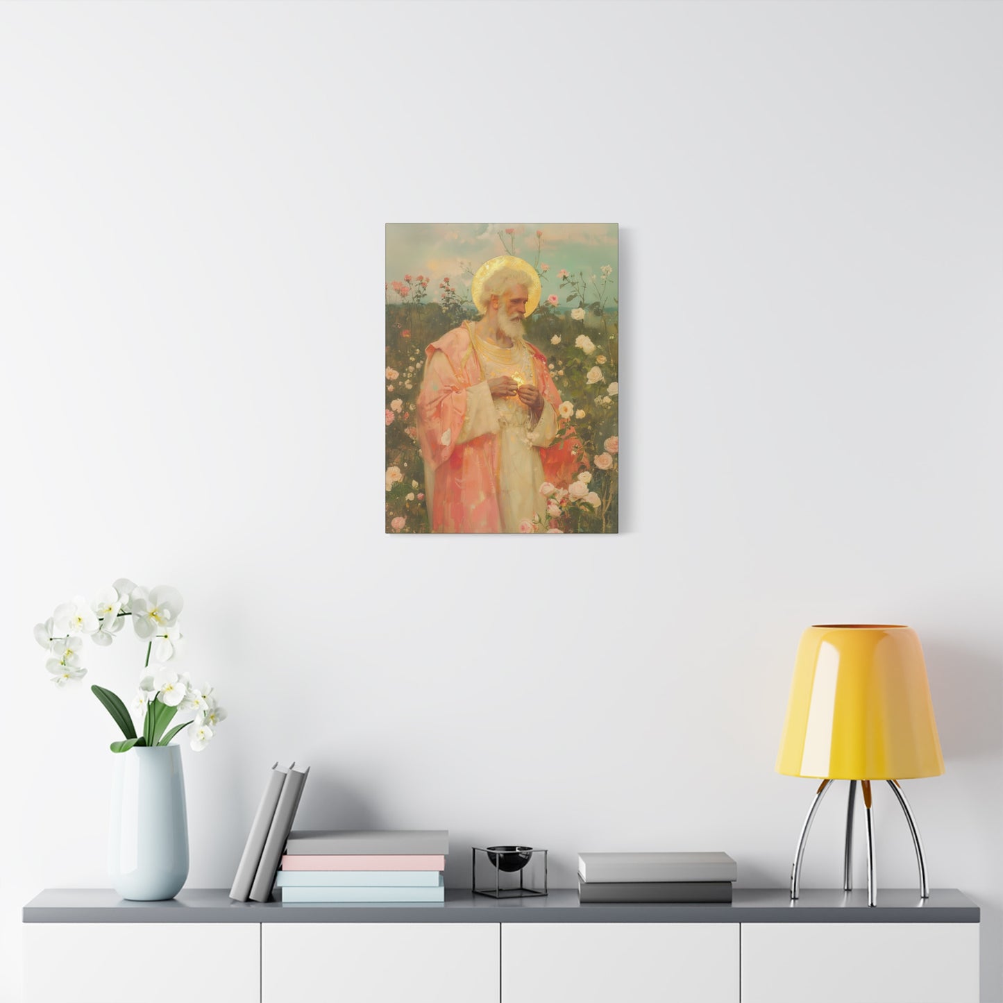 Saint Valentine - Multiple Sizes - Catholic Home art - Museum Wrapped Canvas - Sanctified Souls Print - Catholic Saint Art