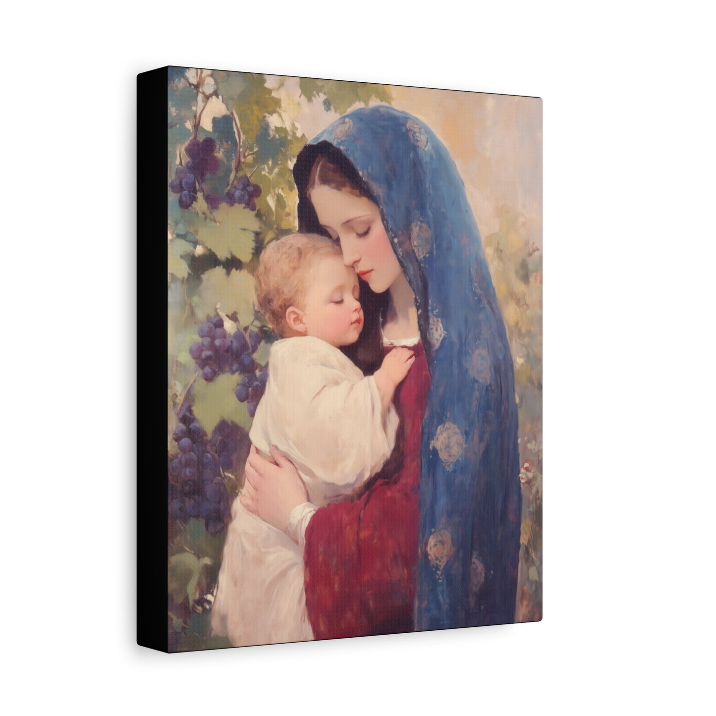 Our Lady of the Grapes / Out Lady of the Harvest - Gallery Wrapped Canvas - Print - Religious Art for your Home - Catholic Art
