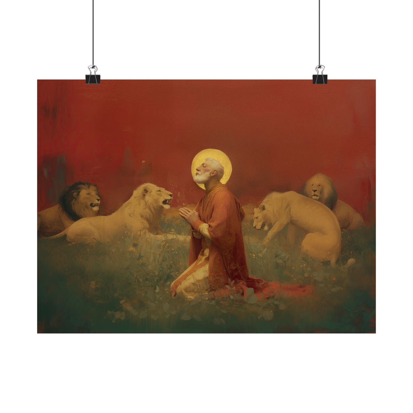 Saint Ignatius of Antioch - Sanctified Souls Print - Multiple Sizes - Premium Posters - Catholic Art - Christian Home Decor Artwork