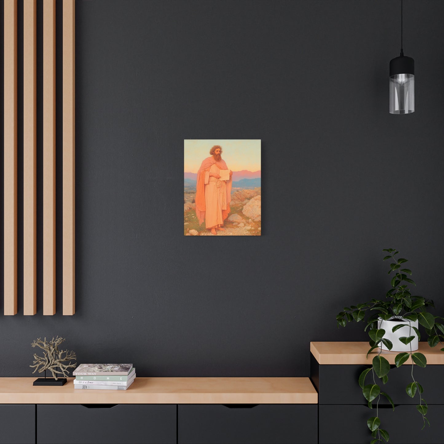 Obadiah - Keeper of the Lord's Warning and Mercy - Gallery Wrapped Canvas - Print - Religious Art for your Home - Catholic Art
