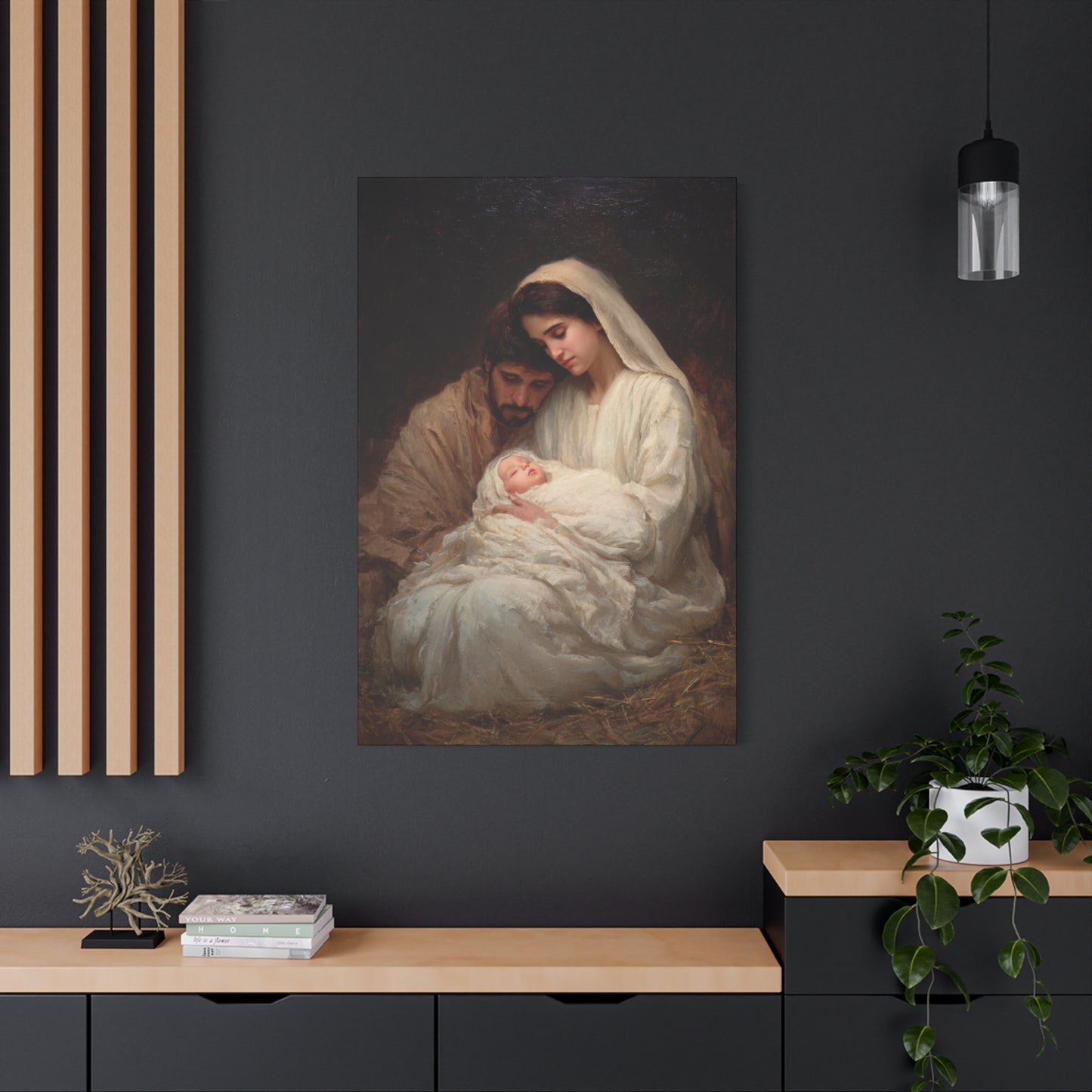 The Quiet Kingdom of the Holy Family - Gallery Wrapped Canvas - Print - Religious Art for your Home - Catholic