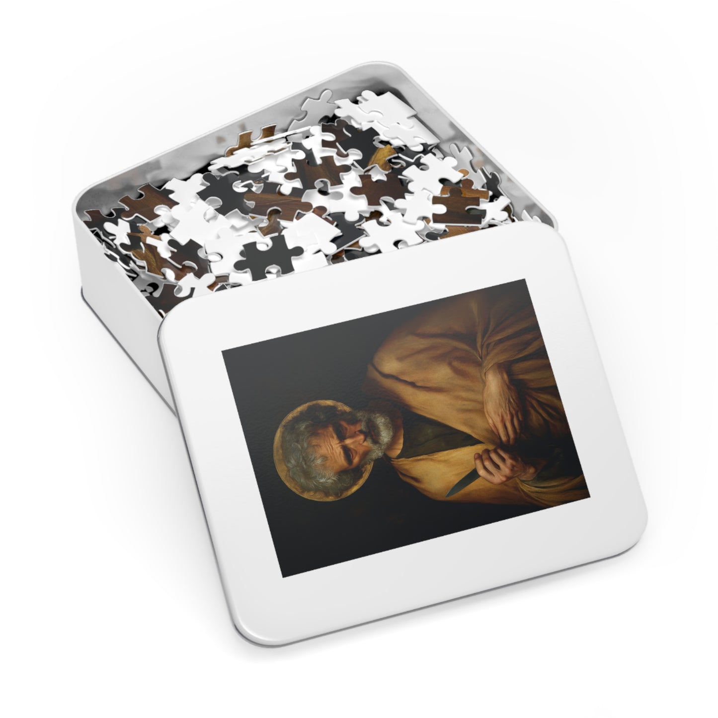 Saint Bartholomew the Apostle  - Puzzle and Keepsake Tin - Religious Jigsaw Puzzle (30, 110, 252, 500,1000-Piece) - Religious Puzzle