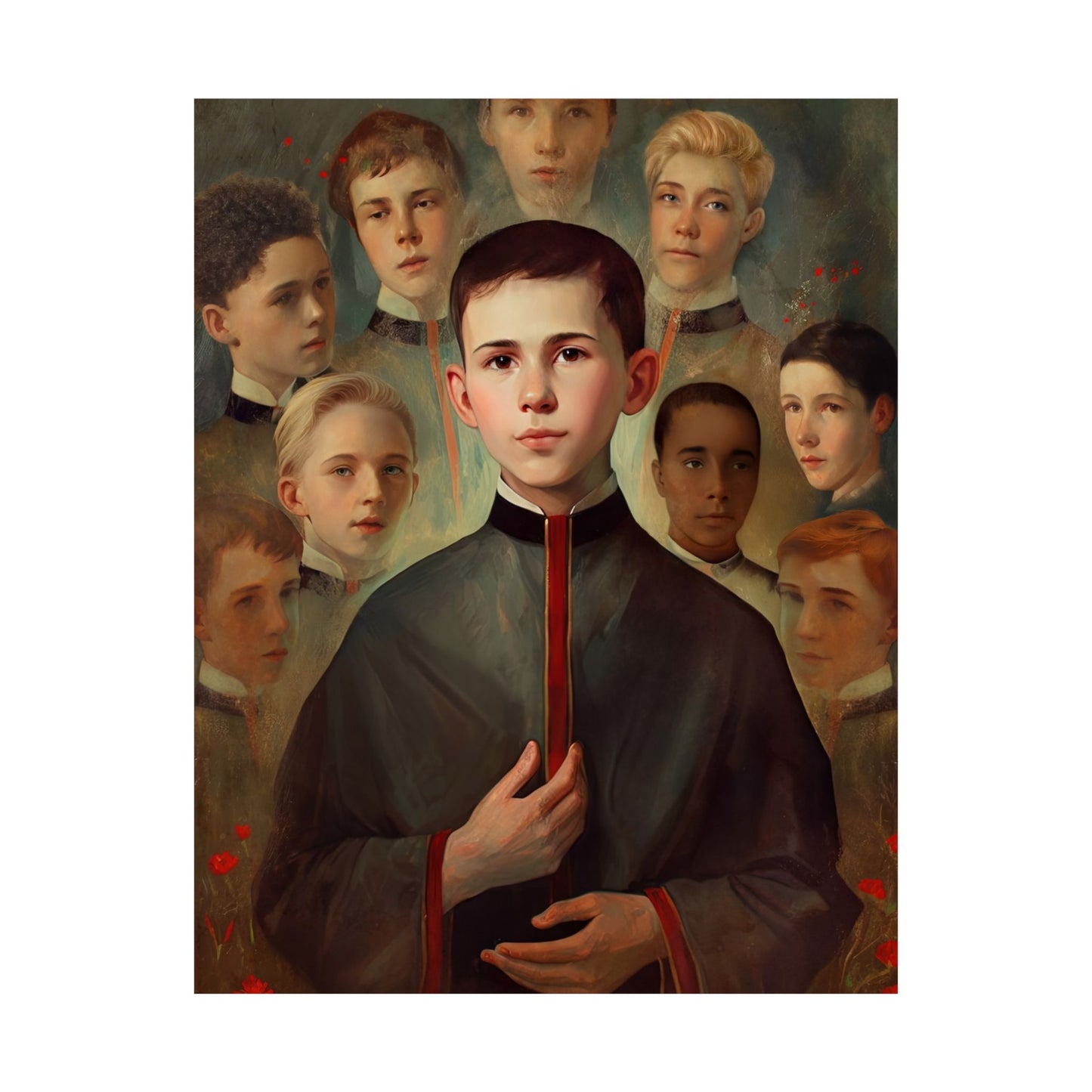 Saint John Berchmans - Sanctified Souls Print - Multiple Sizes - Premium Matte Vertical Posters