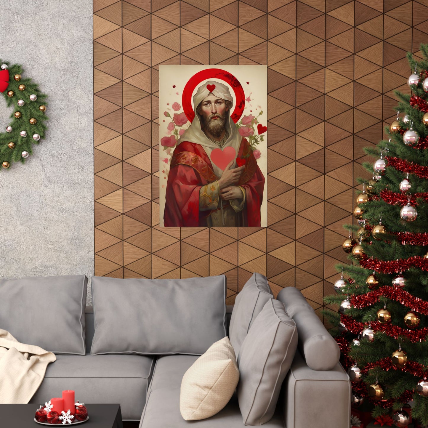 Saint Valentine Print - Sanctified Souls Print - Multiple Sizes - Premium Matte Vertical Posters