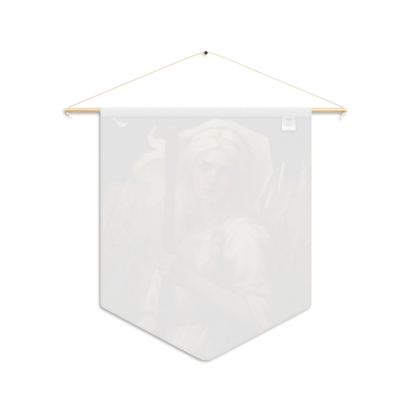Saint Notburga Wall Banner / Wall Hanging / Pennant - Prayer room art - Catholic Home -  18" x 21"