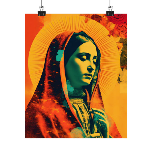 Our Lady's Abundant Love  - Sanctified Souls Print - Multiple Sizes - Premium Matte Vertical Posters - Virgin Mary