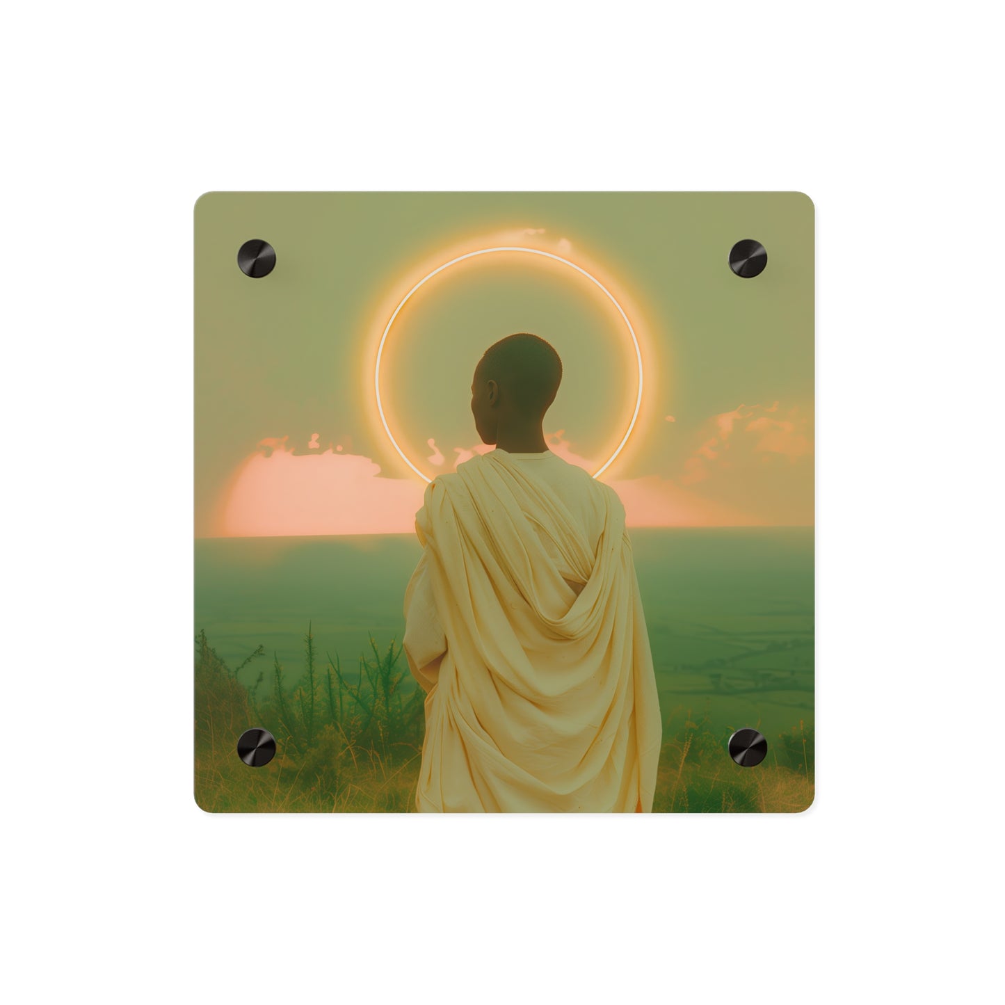 Saint Charles Lwanga Wall Art Panel - Ready to Hang Acrylic Print - Catholic Saint Art - Patron Saint Print - No Frame needed