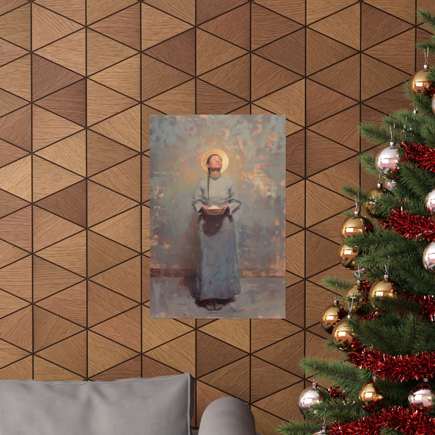 Saint Martha Wang - Chinese Martyr Saint  - Sanctified Souls Print - Multiple Sizes - Premium Matte Vertical Posters