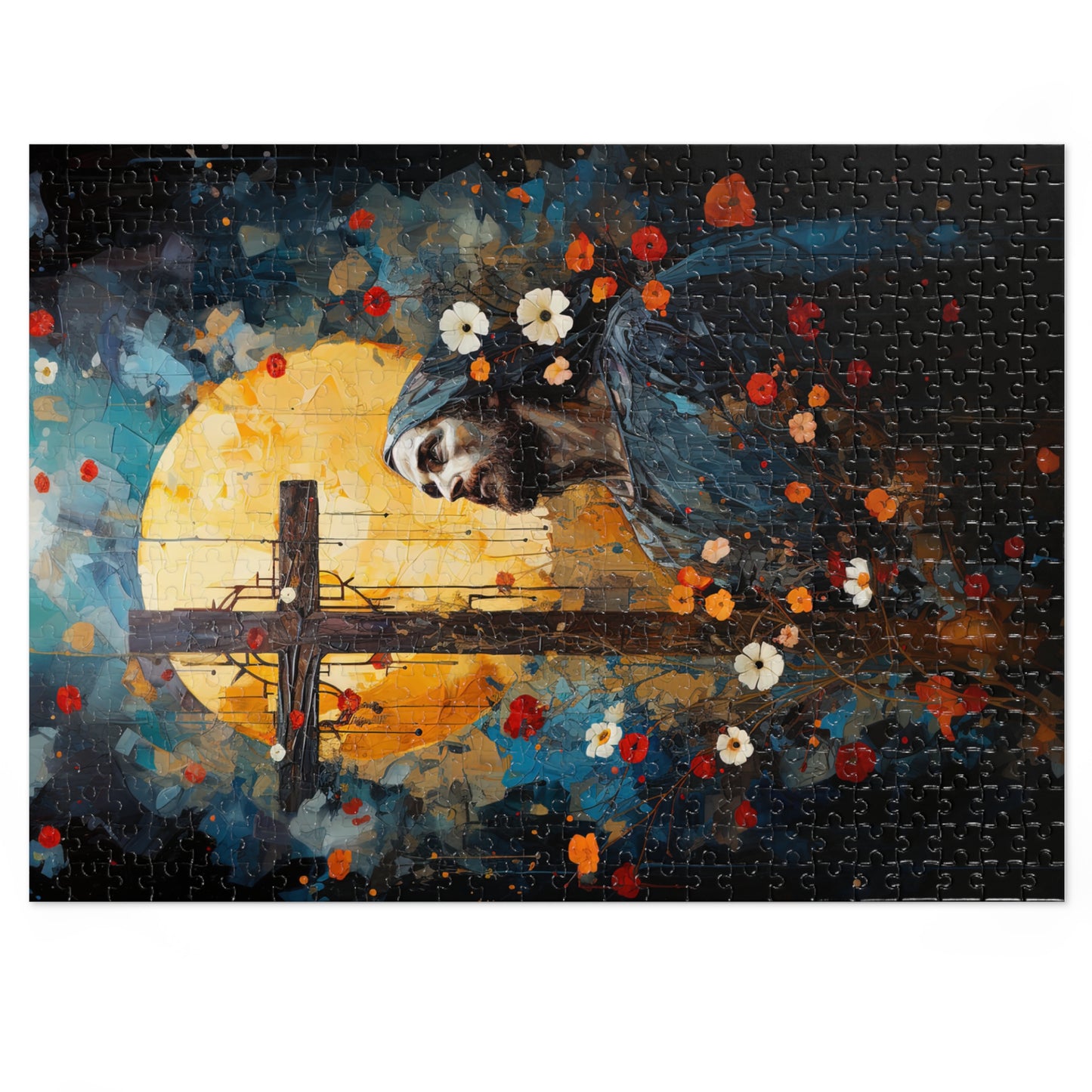 The Cross of Salvation - Puzzle and Keepsake Tin - Religious Jigsaw Puzzle (30, 110, 252, 500,1000-Piece) - Religious Puzzle