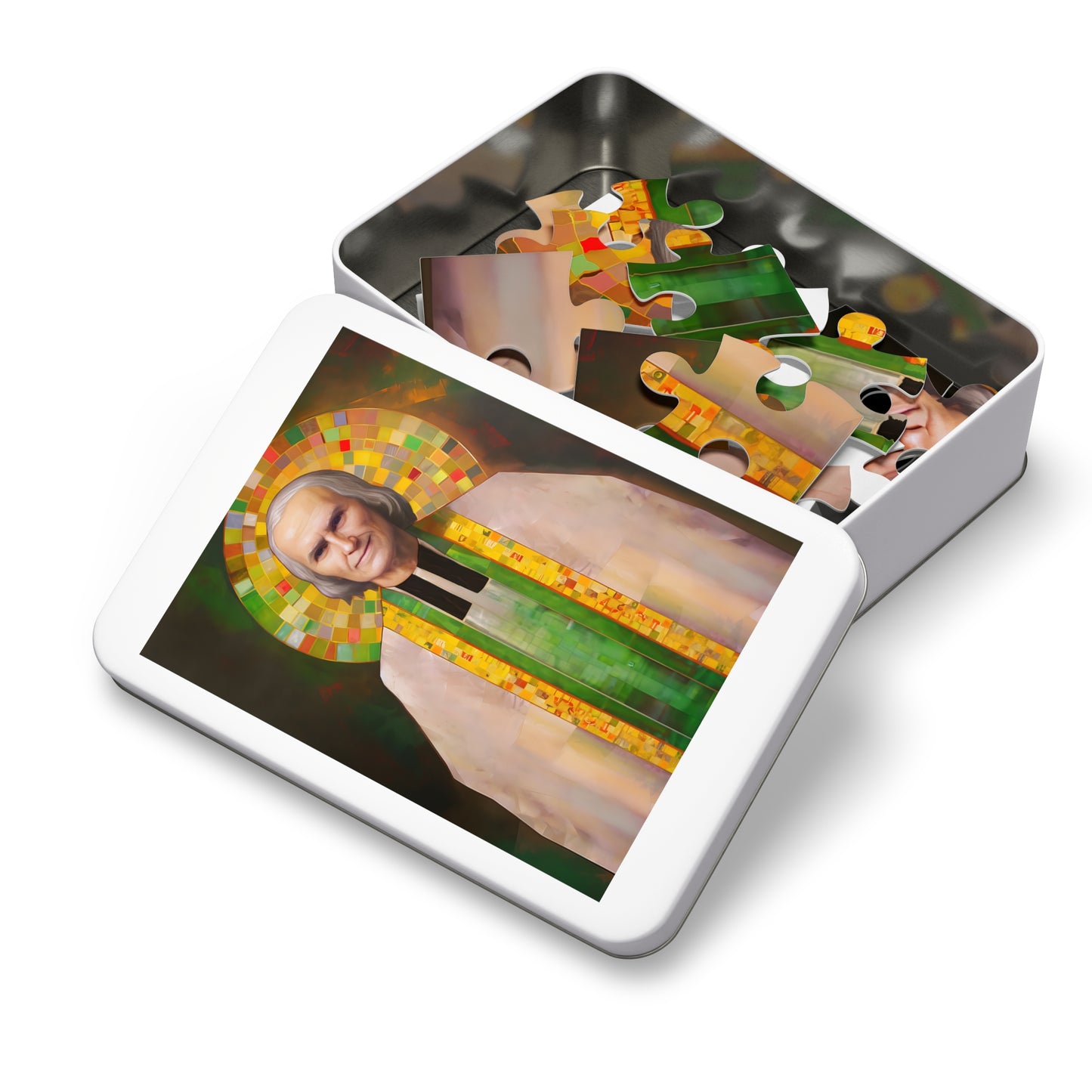 Saint John Vianney - Puzzle and Keepsake Tin - Religious Jigsaw Puzzle (30, 110, 252, 500,1000-Piece) - Religious Puzzle