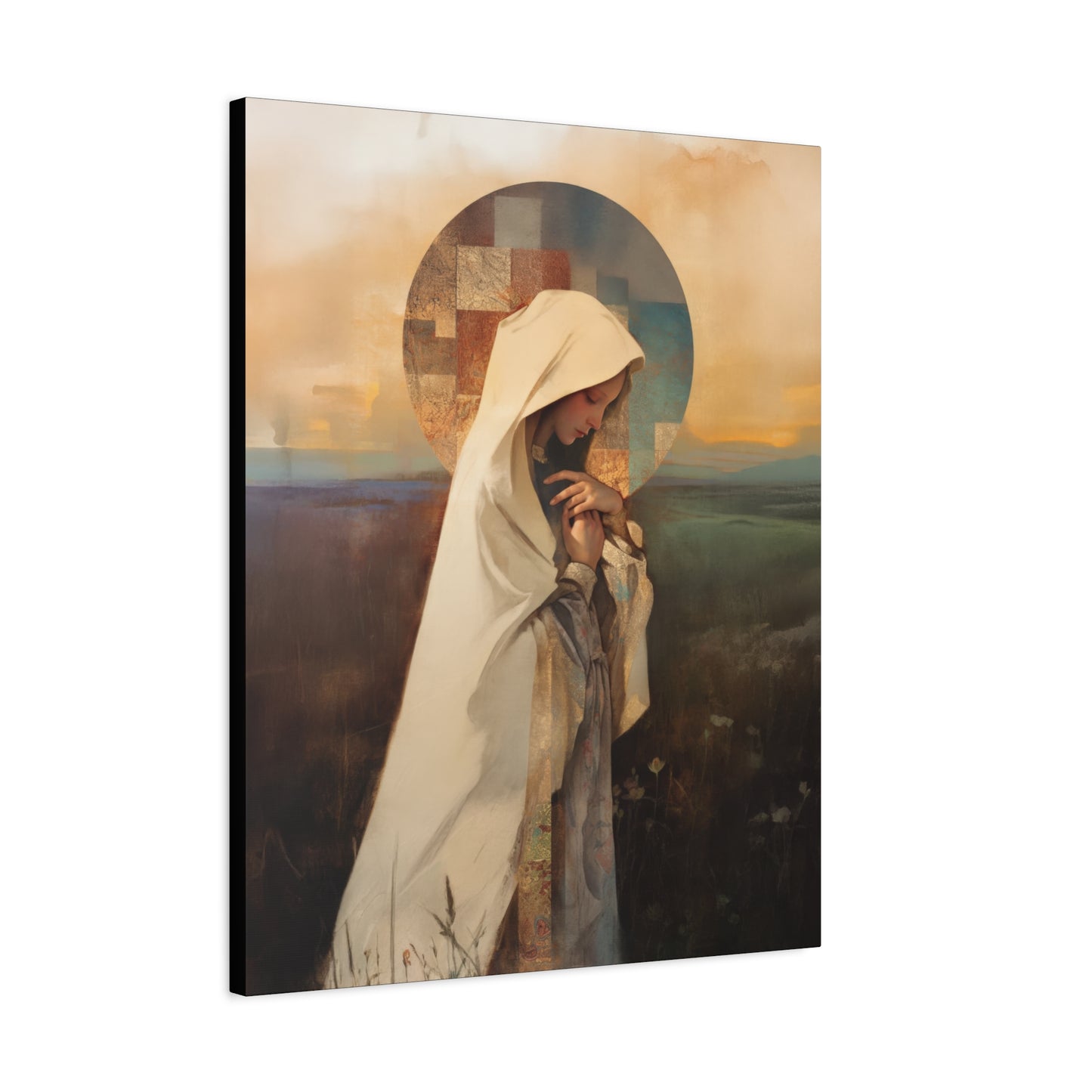 Our Lady of the Prairie - Multiple Sizes - Catholic Home art - Museum Wrapped Canvas - Sanctified Souls Print