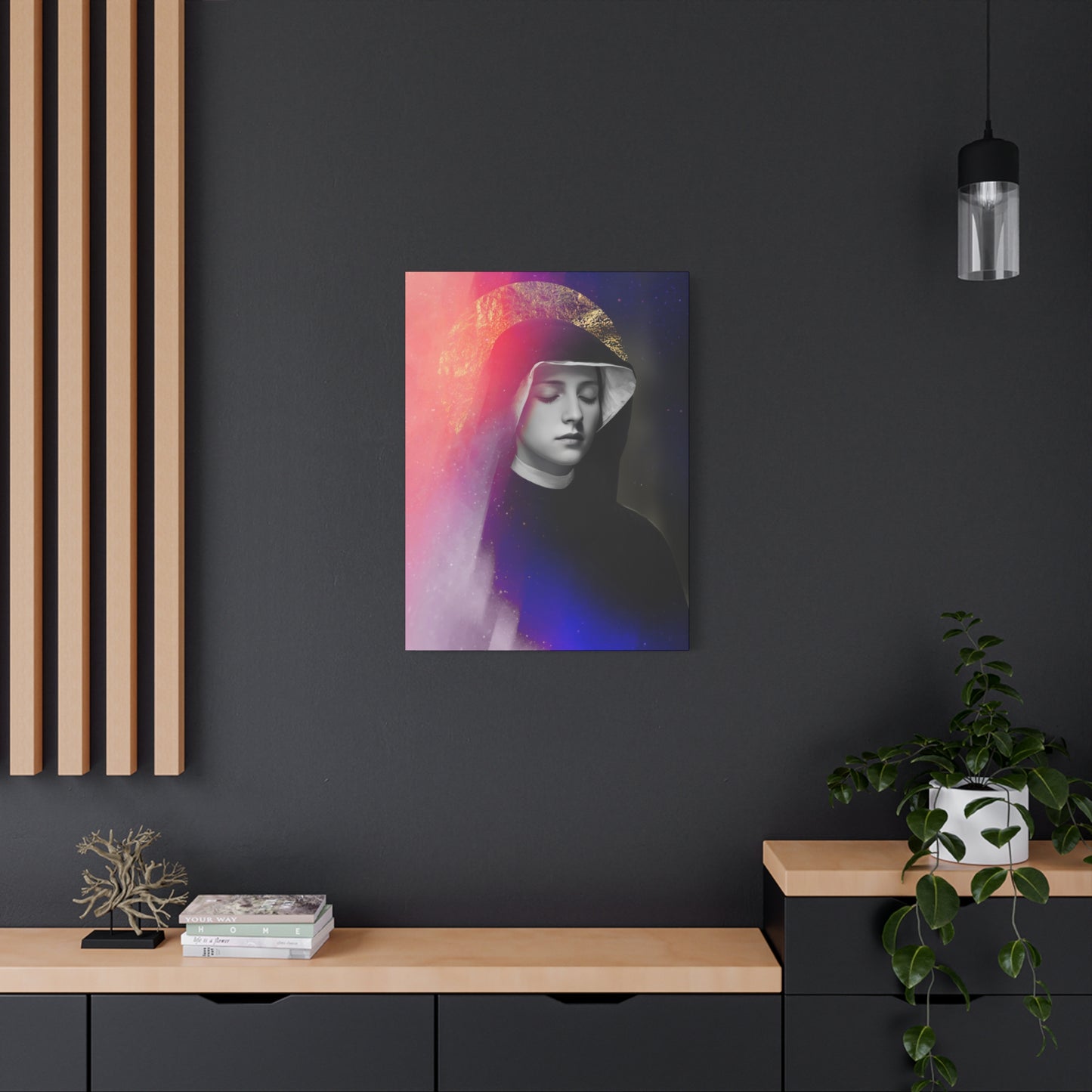 Saint Faustina Kowalska - Museum Wrapped Canvas - Sanctified Souls Print - Religious Art for your Home
