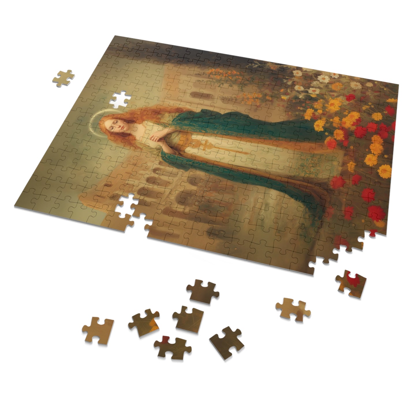 Saint Justina - Puzzle and Tin - Religious Jigsaw Puzzle (30, 110, 252, 500,1000) - Gift Catholic Families - Religious Art Puzzle