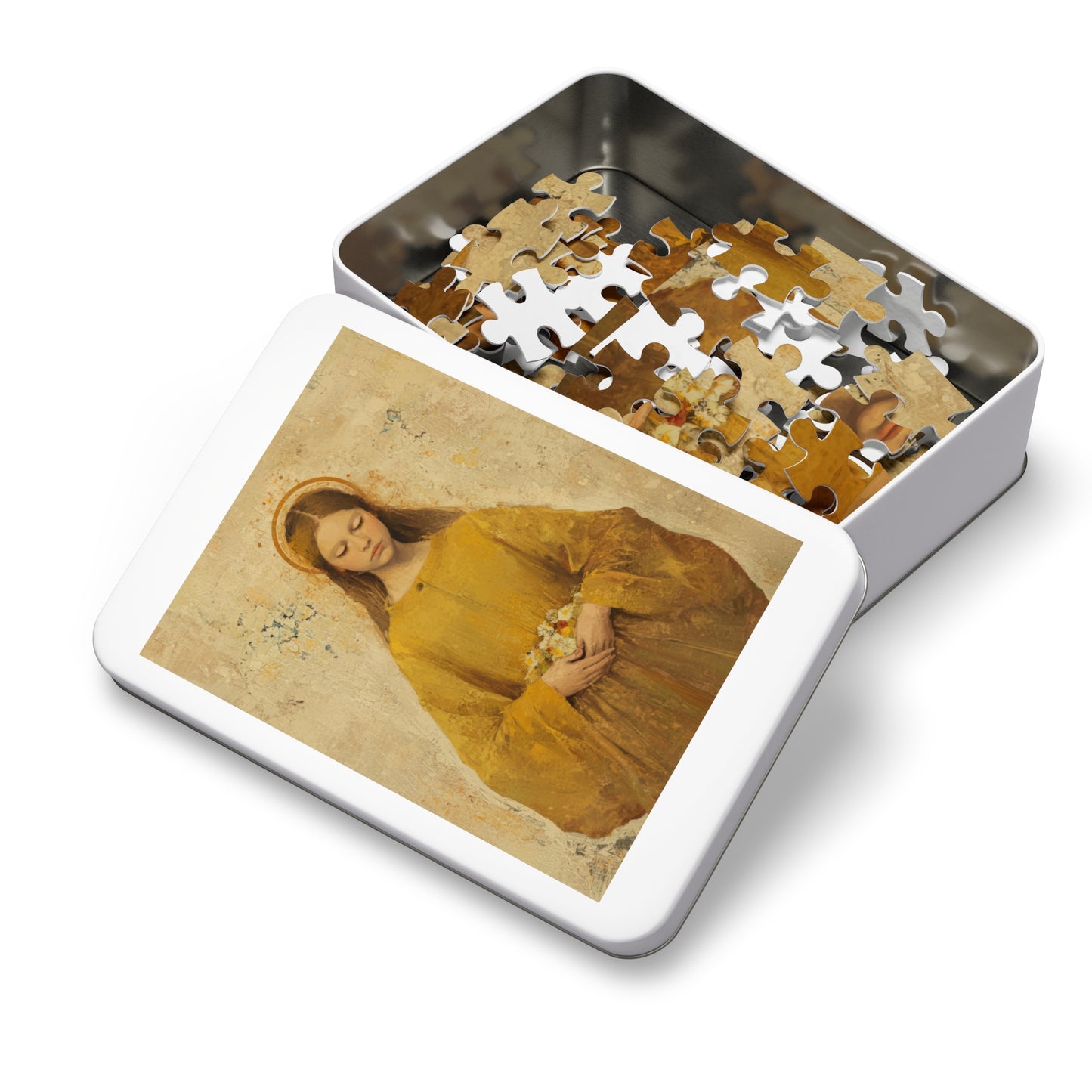 Saint Lucy - Puzzle and Keepsake Tin - Religious (30, 110, 252, 500,1000) - Religious Puzzle - Gifts for Catholic Families