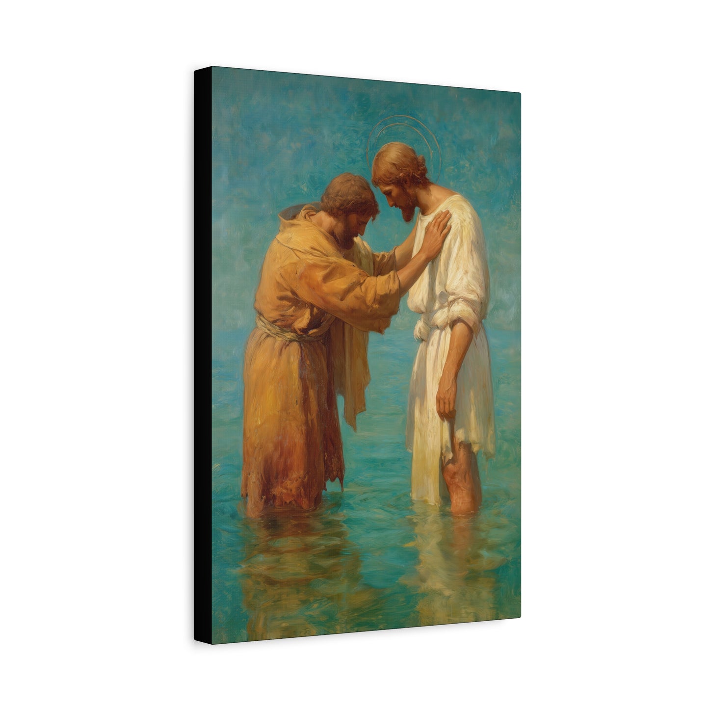 Saint John the Baptist, Servant of the Dawn - Museum Wrapped Canvas - Print - Religious Art for your Home - Christian print - Prayer Room