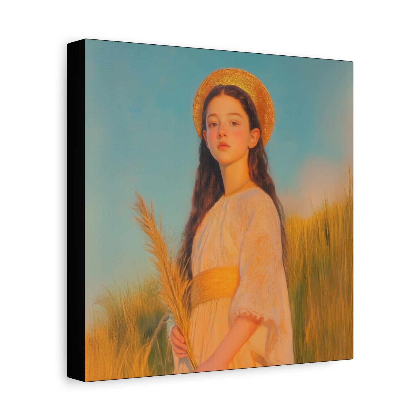 Saint Faith - Multiple Sizes - Catholic Home art - Museum Wrapped Canvas - Sanctified Souls Print - Martyr Saint