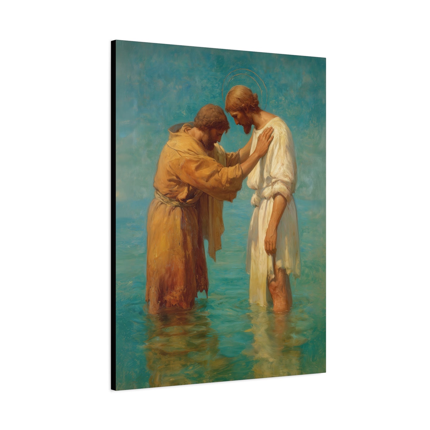 Saint John the Baptist, Servant of the Dawn - Museum Wrapped Canvas - Print - Religious Art for your Home - Christian print - Prayer Room