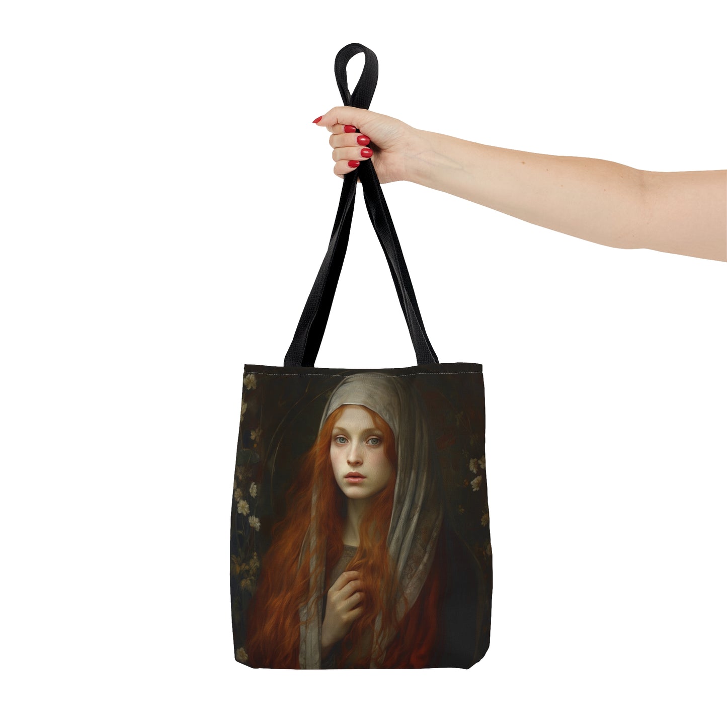 Saint Mary Magdalene Tote Bag - Purse - Three sizes - Large Medium Small Art Bag - Catholic faith carry-all purse - Double Sided