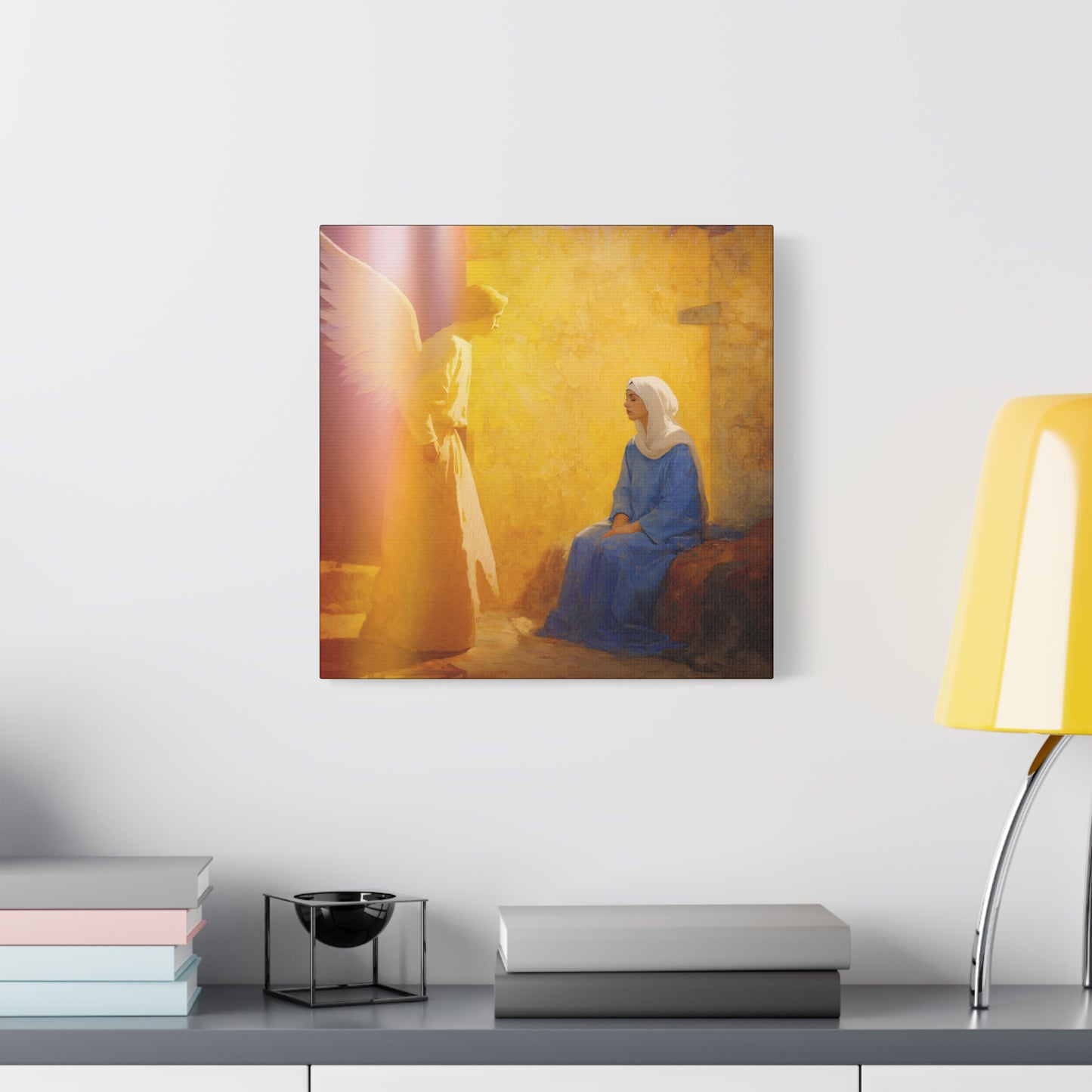 Mary's Yes - Quiet Fiat - Mother Mary - Marian Art - Gallery Wrapped Canvas - Print - Catholic Art Print
