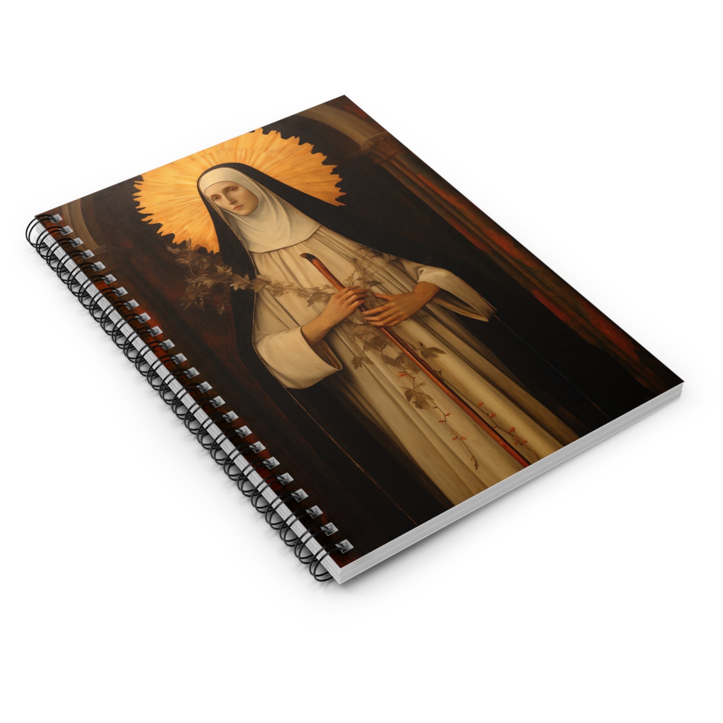 Saint Margaret of Castello Journal - Sanctified Souls Art - Religious Based Notebook - Spiral Notebook - Ruled Line