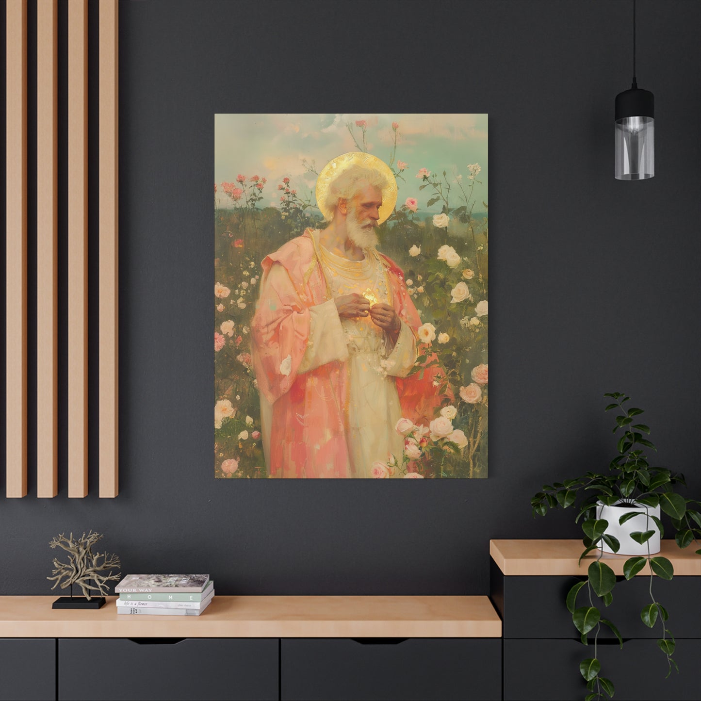 Saint Valentine - Multiple Sizes - Catholic Home art - Museum Wrapped Canvas - Sanctified Souls Print - Catholic Saint Art