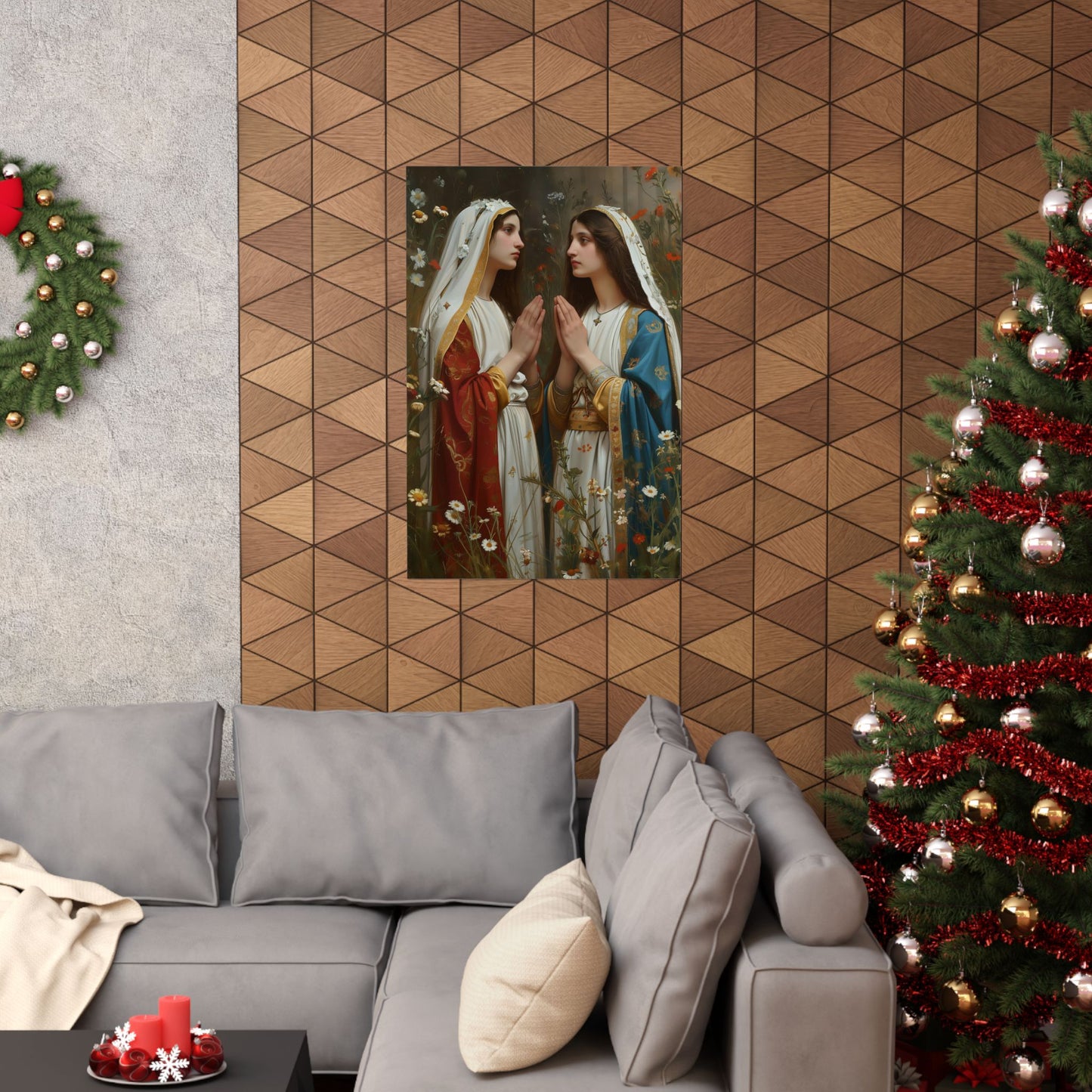 Saints Emiliana and Trasilla Print - Sanctified Souls Print - Multiple Sizes - Premium Matte Vertical Posters