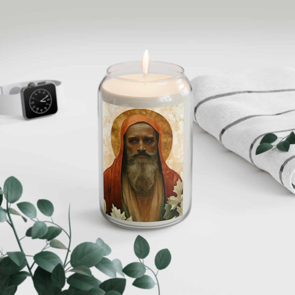 Saint Augustine of Hippo - Scented Prayer Candle, 13.75oz - Tall Size - Religious Prayer Candle - Catholic Art