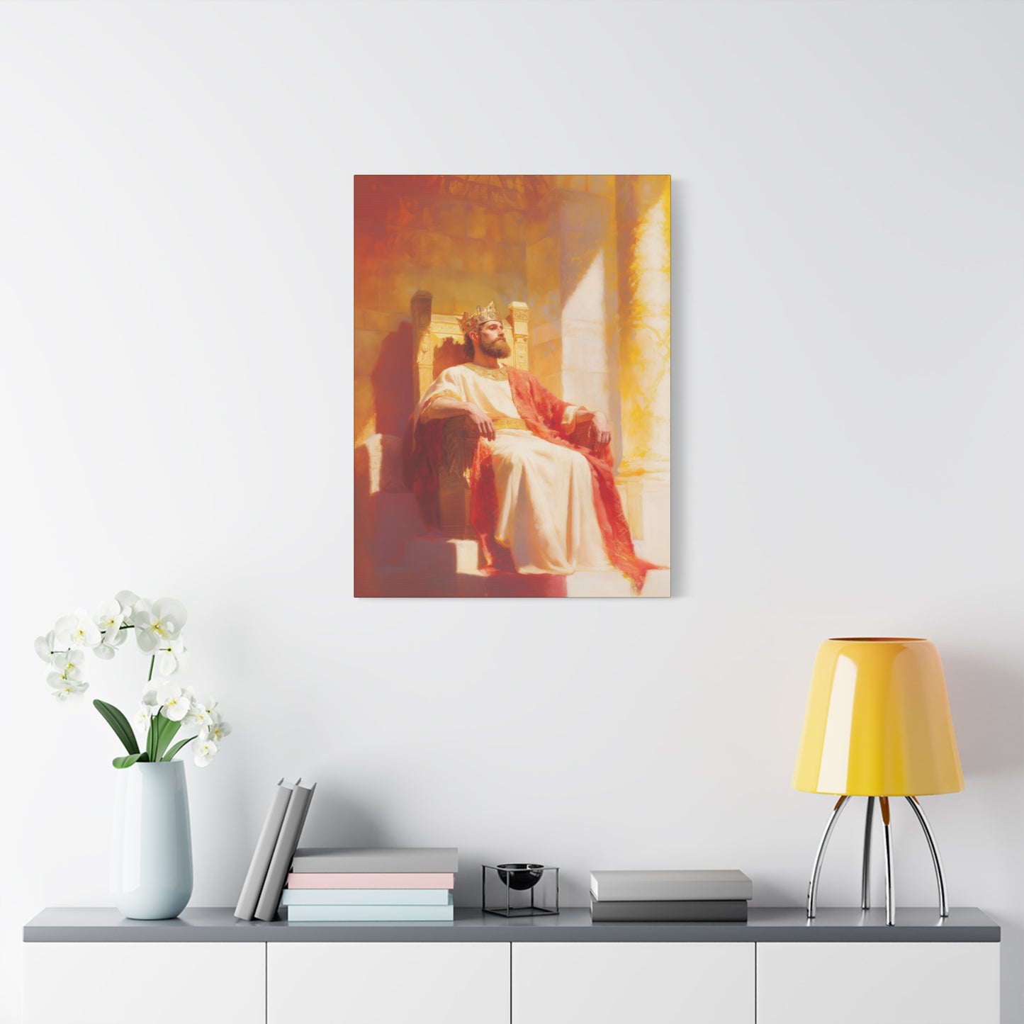 King Solomon: Keeper of God's Understanding - Gallery Wrapped Canvas - Print - Religious Art for your Home - Catholic Art