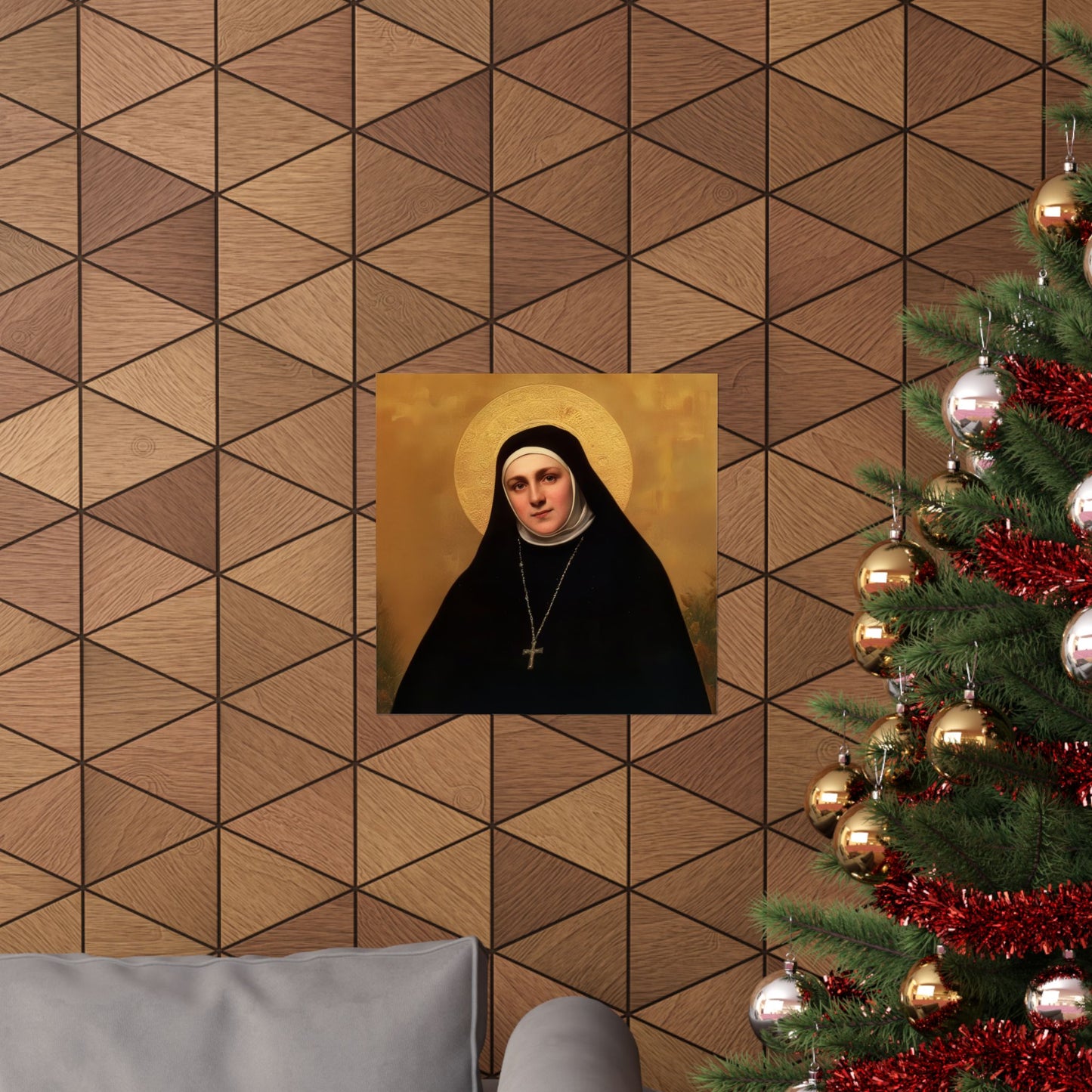 Saint Geltrude Caterina Comensoli - Sanctified Souls Print - Multiple Sizes - Premium Matte Vertical Posters