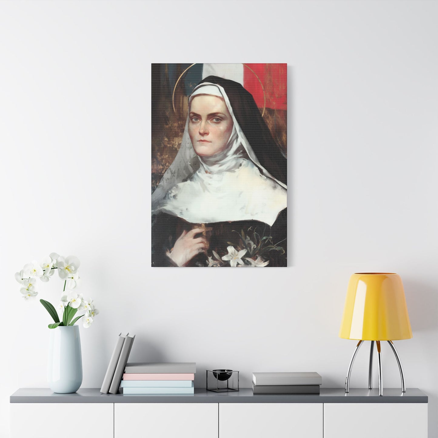 Saint Jeanne-Antide Thouret - Museum Wrapped Canvas - Print - Religious Art for your Home - Christian print - Prayer Room Art - Catholic