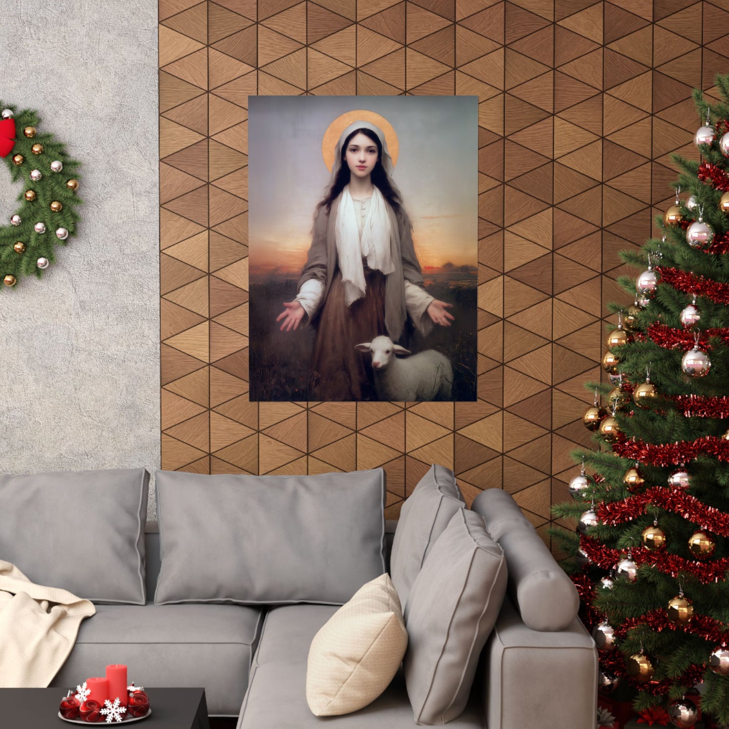 Saint Germaine Cousin - Sanctified Souls Print - Multiple Sizes - Premium Matte Vertical Posters