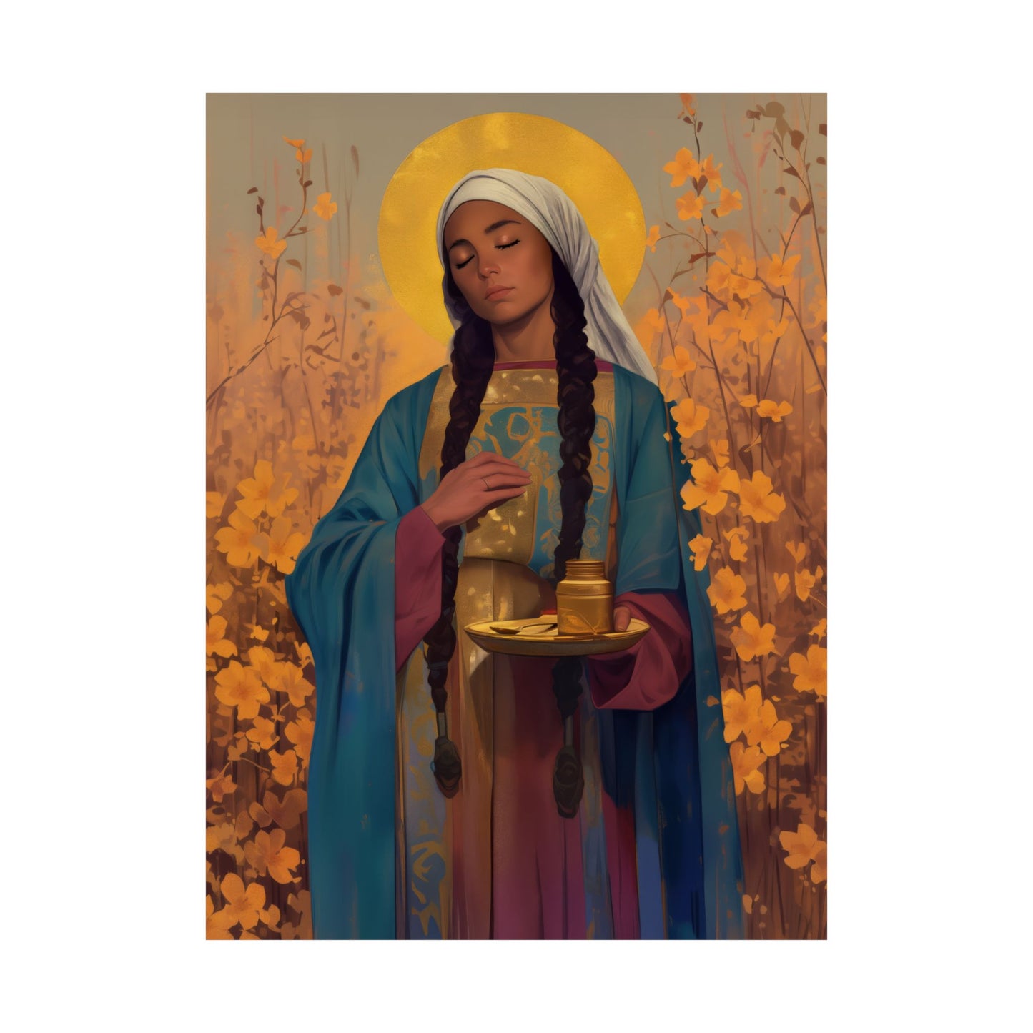 Saint Hermione of Ephesus - Sanctified Souls Print - Multiple Sizes - Premium Matte Vertical Posters