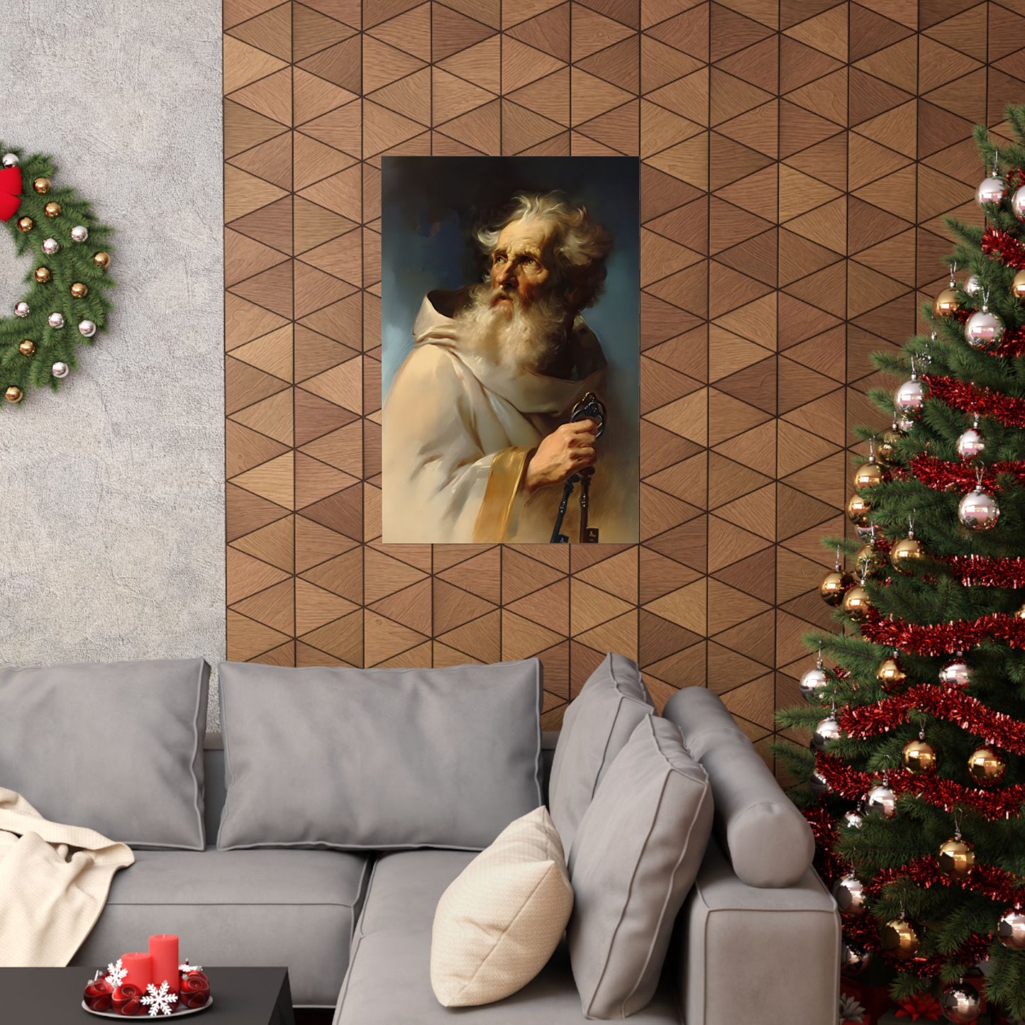 Saint Peter the Apostle - Sanctified Souls Print - Multiple Sizes - Premium Posters - Catholic Art - Christian Home Decor Artwork