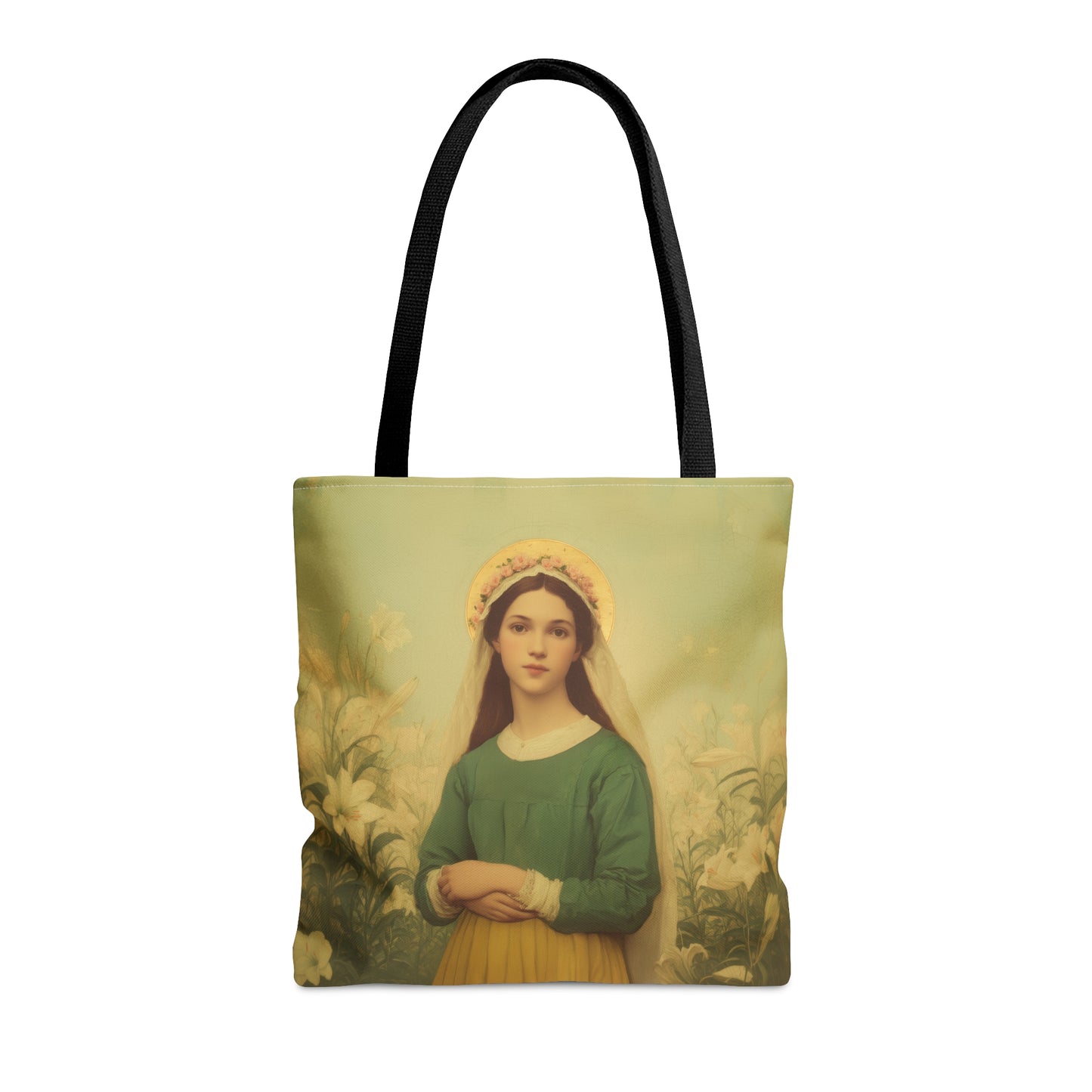 Saint Maria Goretti - Tote Bag - Large Medium Small Faith Art Bag - Bible Study Faith Purse - Double Sided
