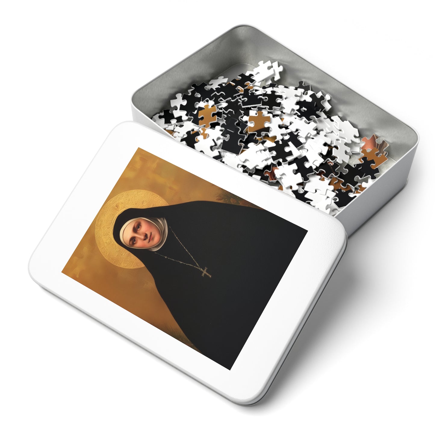 Saint Geltrude Caterina Comensoli - Puzzle & Keepsake Tin - Religious Jigsaw Puzzle (30, 110, 252, 500,1000-Piece)