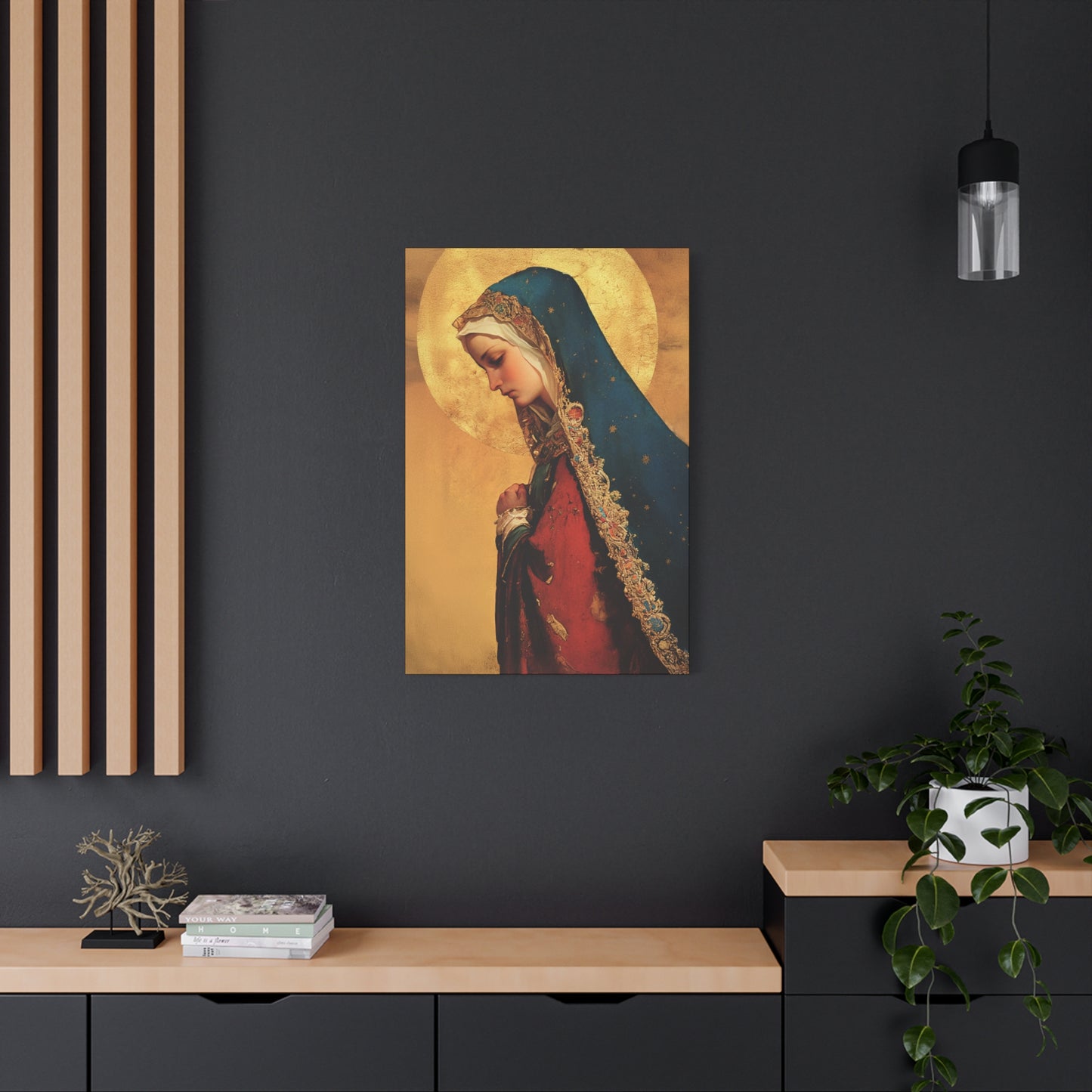 Our Lady of Mercy / Our Lady of Ransom - Multiple Sizes - Catholic Home art - Museum Wrapped Canvas - Sanctified Souls Print - Mother Mary