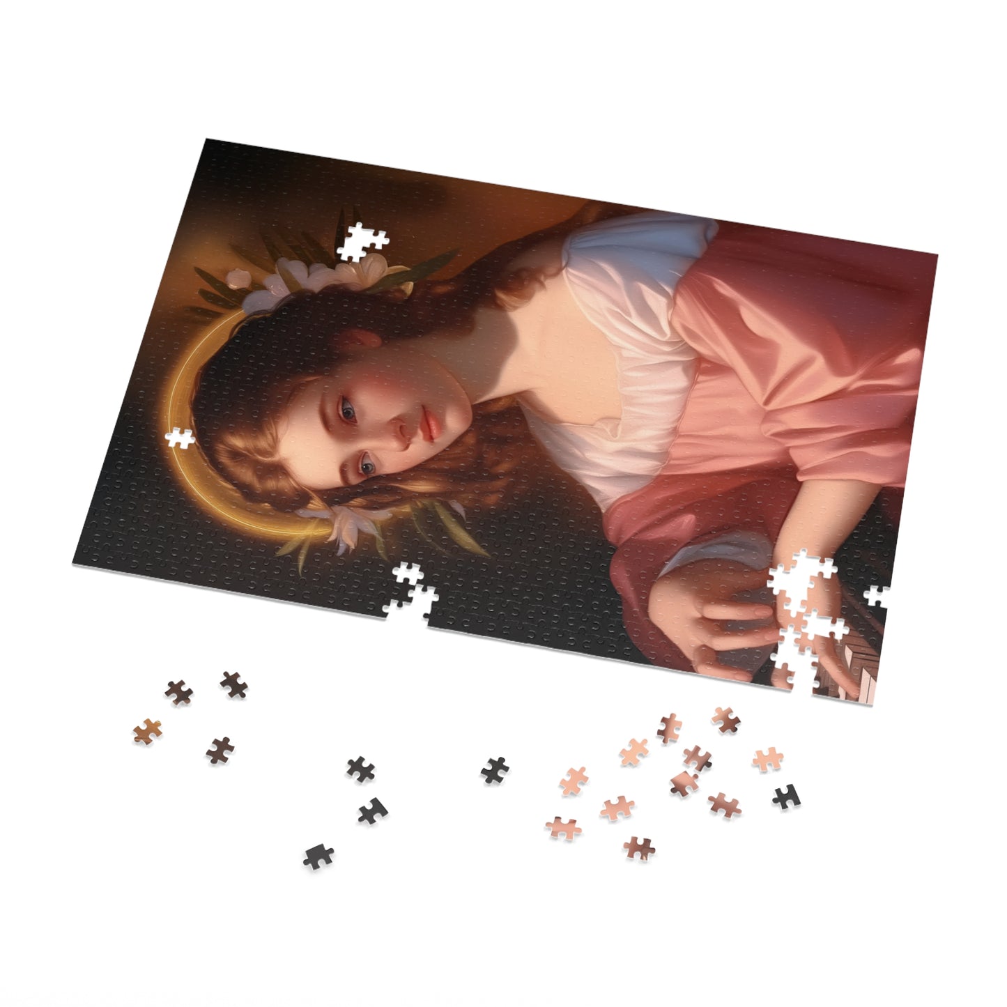 Saint Cecilia - Puzzle and Keepsake Tin - (30, 110, 252, 500,1000) - Religious - Gifts for Catholic