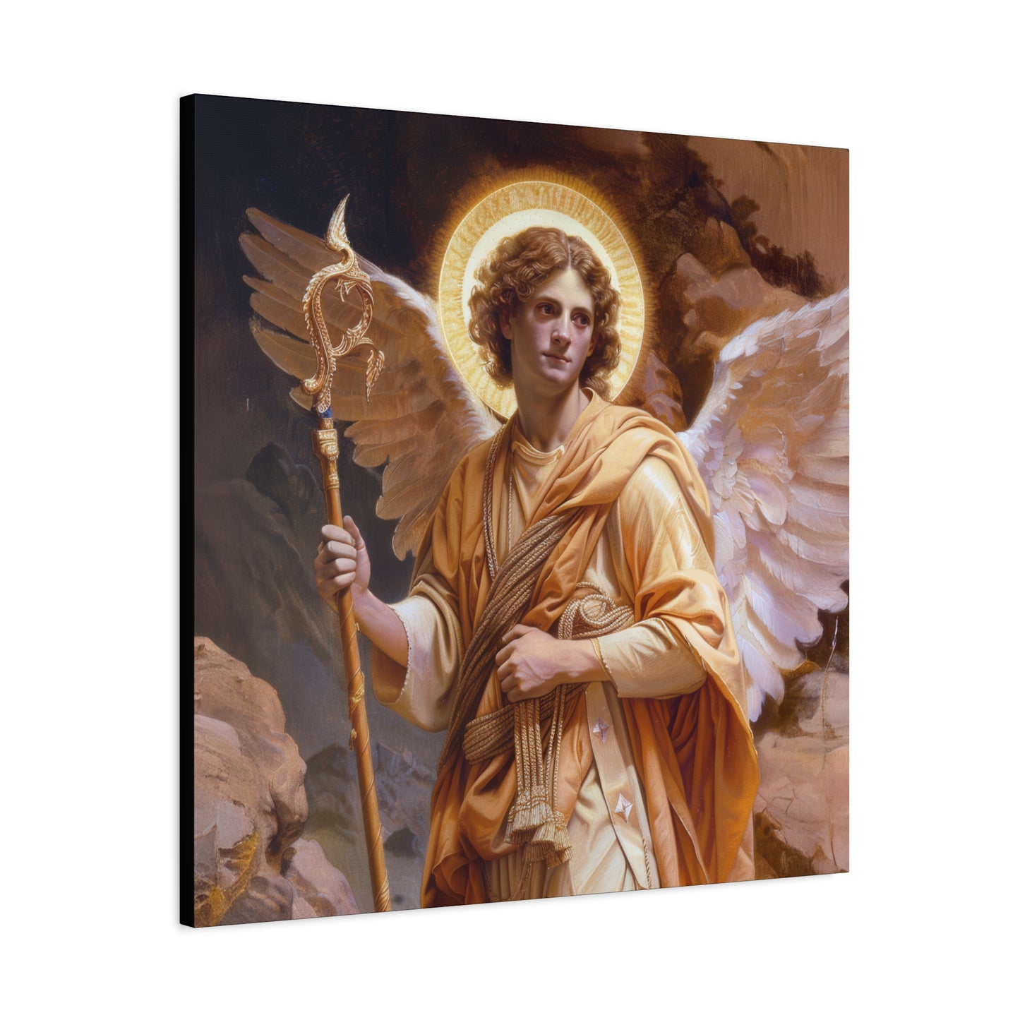 Saint Raphael the Archangel - Gallery Wrapped Canvas - Print - Religious Art for your Home - Catholic