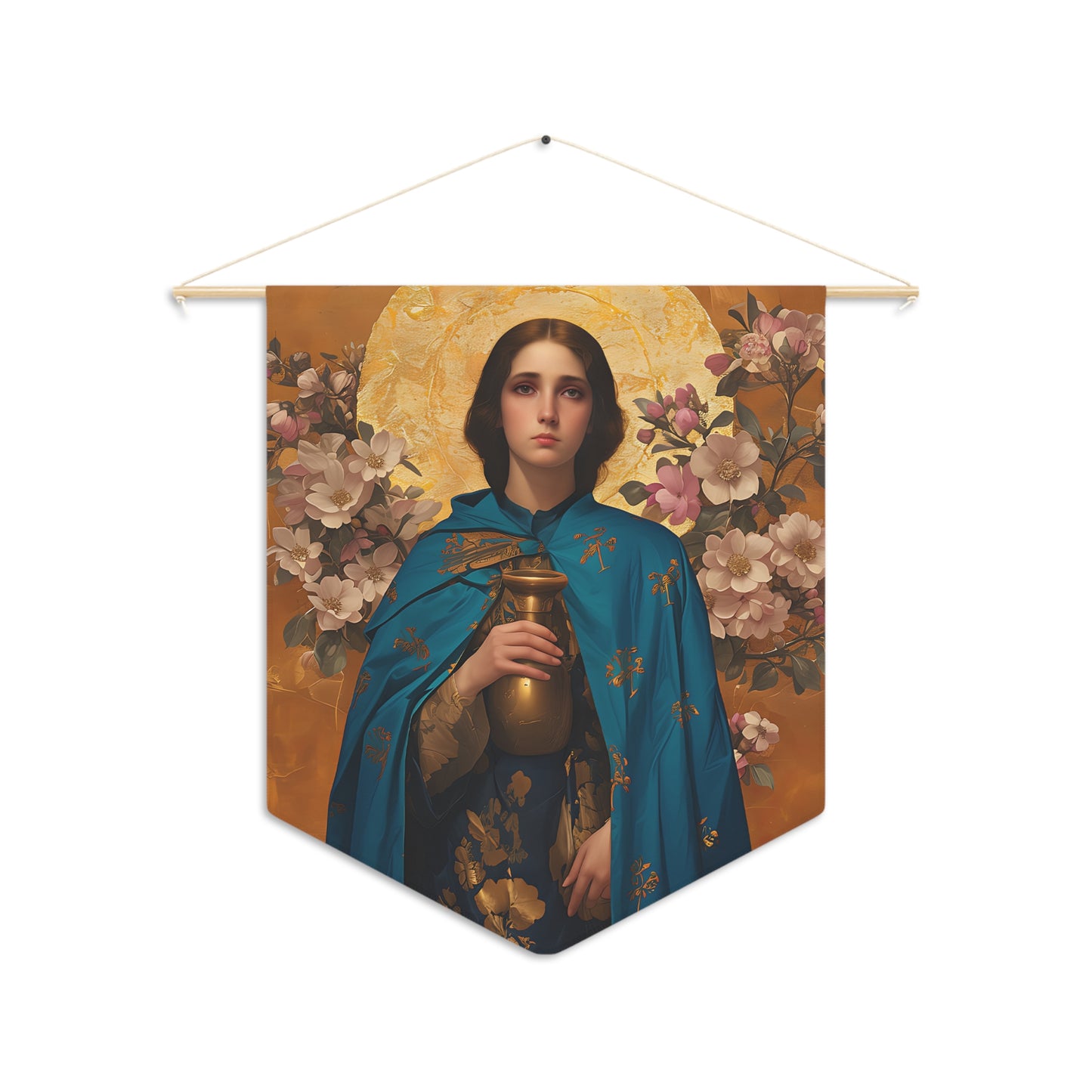 Saint Anastasia the Patrician of Alexandria Wall Banner / Wall Hanging - Prayer room art - Catholic - Large Saint Art - 18" x 21"