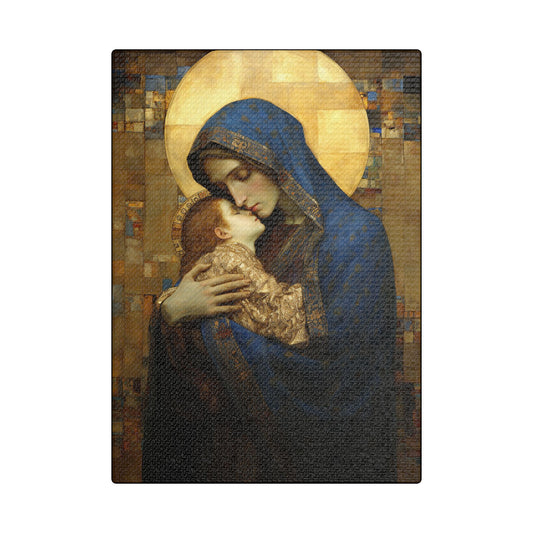Madonna and Child - Museum Wrapped Canvas - Sanctified Souls Print - Religious Art for your Home - The Virgin Mary and The Christ Child