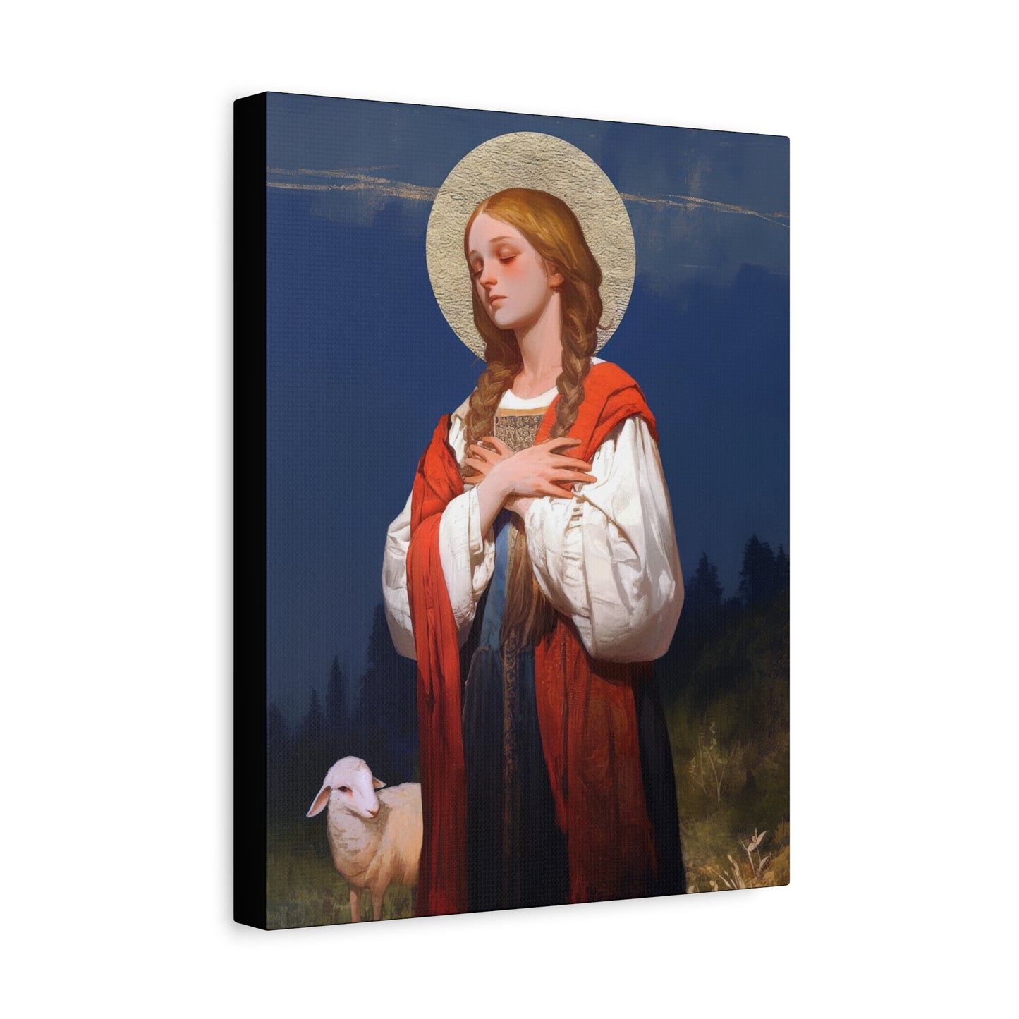 Saint Genevieve - Gallery Wrapped Canvas - Print - Religious Art for your Home - Catholic Art